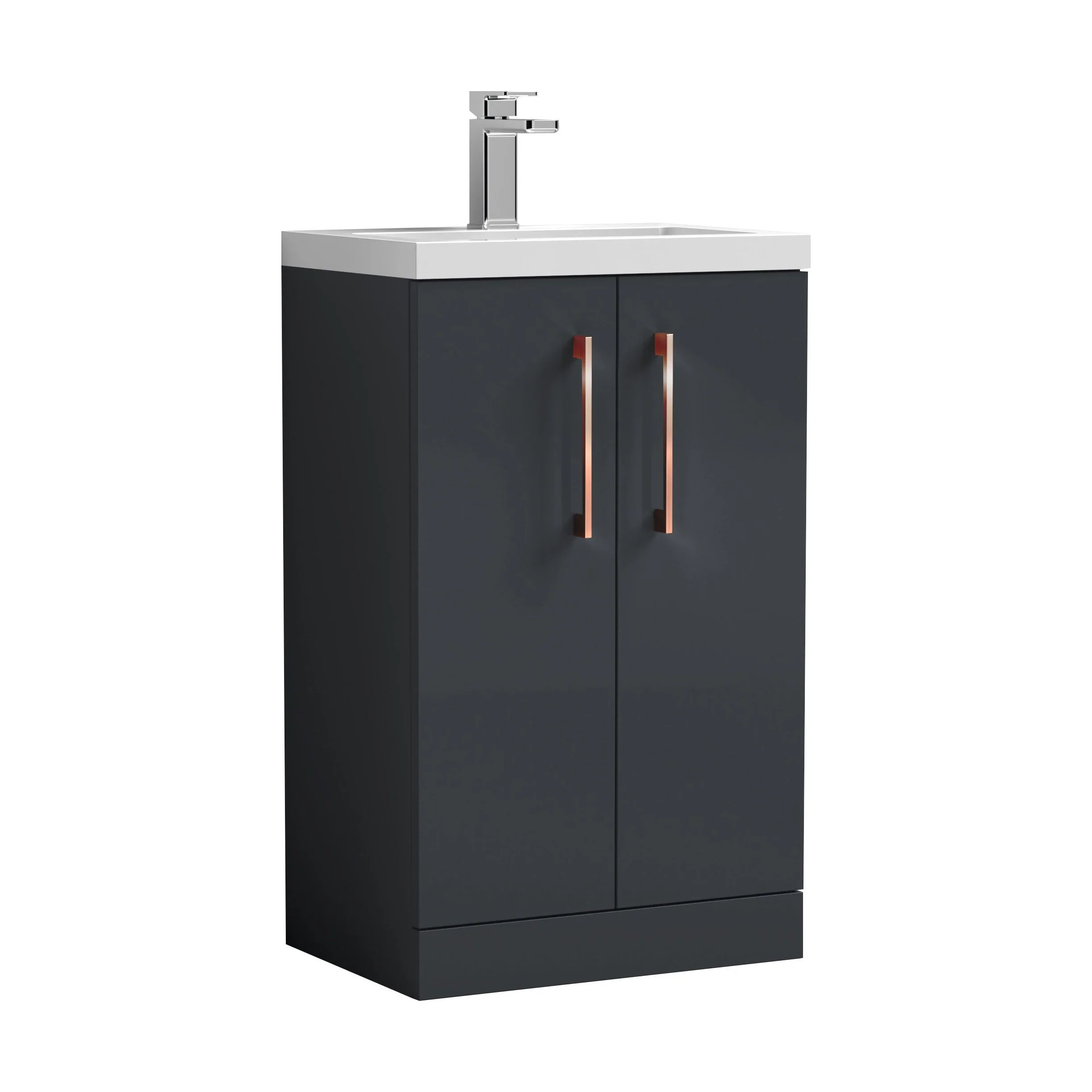 Bramshall Floor Standing Cloakroom Vanity Basin Unit with Choice of Finish, Handle Finish and Size - Image 166