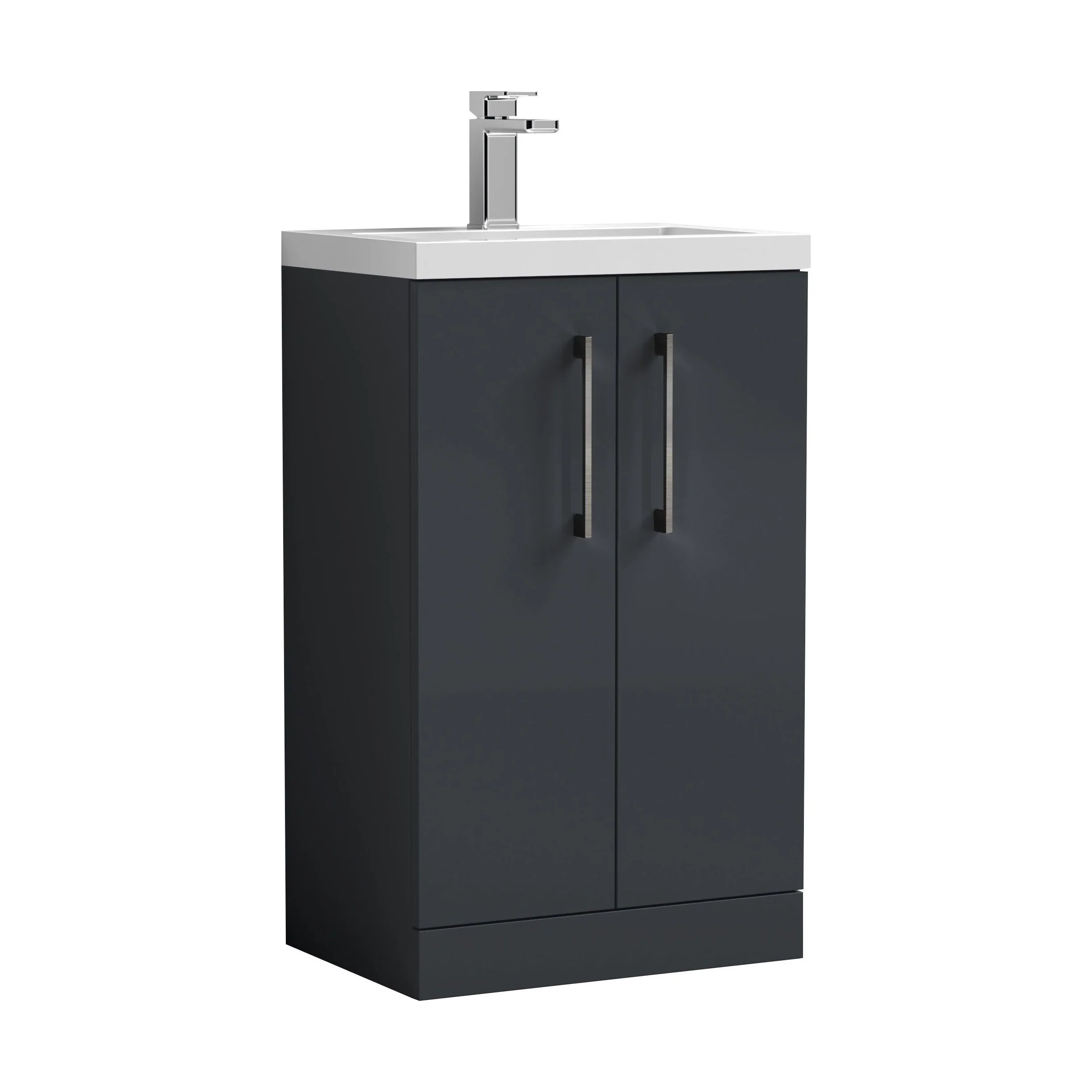 Bramshall Floor Standing Cloakroom Vanity Basin Unit with Choice of Finish, Handle Finish and Size - Image 168