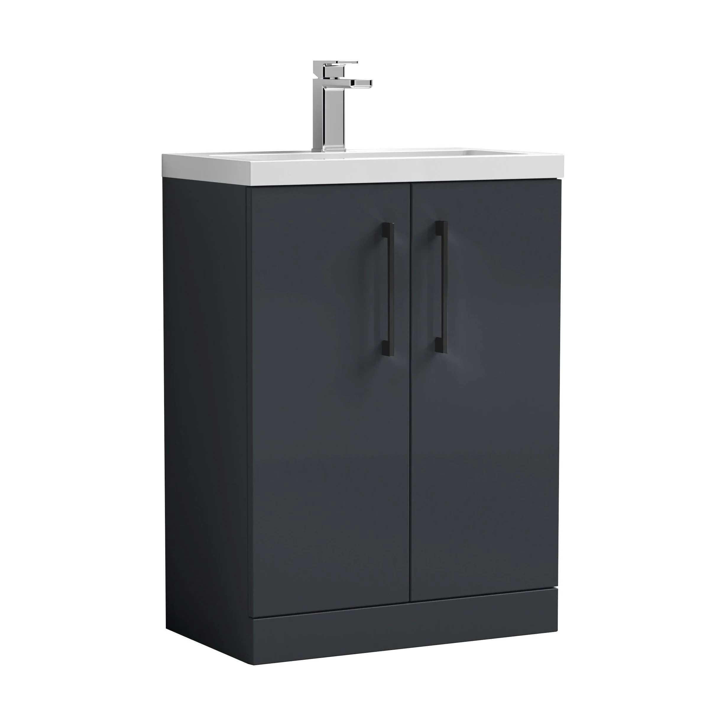 Bramshall Floor Standing Cloakroom Vanity Basin Unit with Choice of Finish, Handle Finish and Size - Image 170
