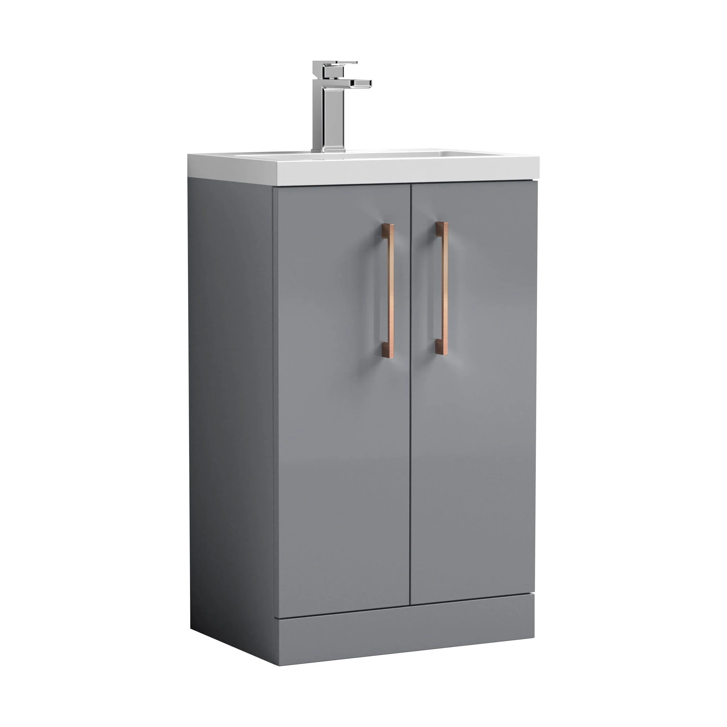 Bramshall Floor Standing Cloakroom Vanity Basin Unit with Choice of Finish, Handle Finish and Size - Image 177