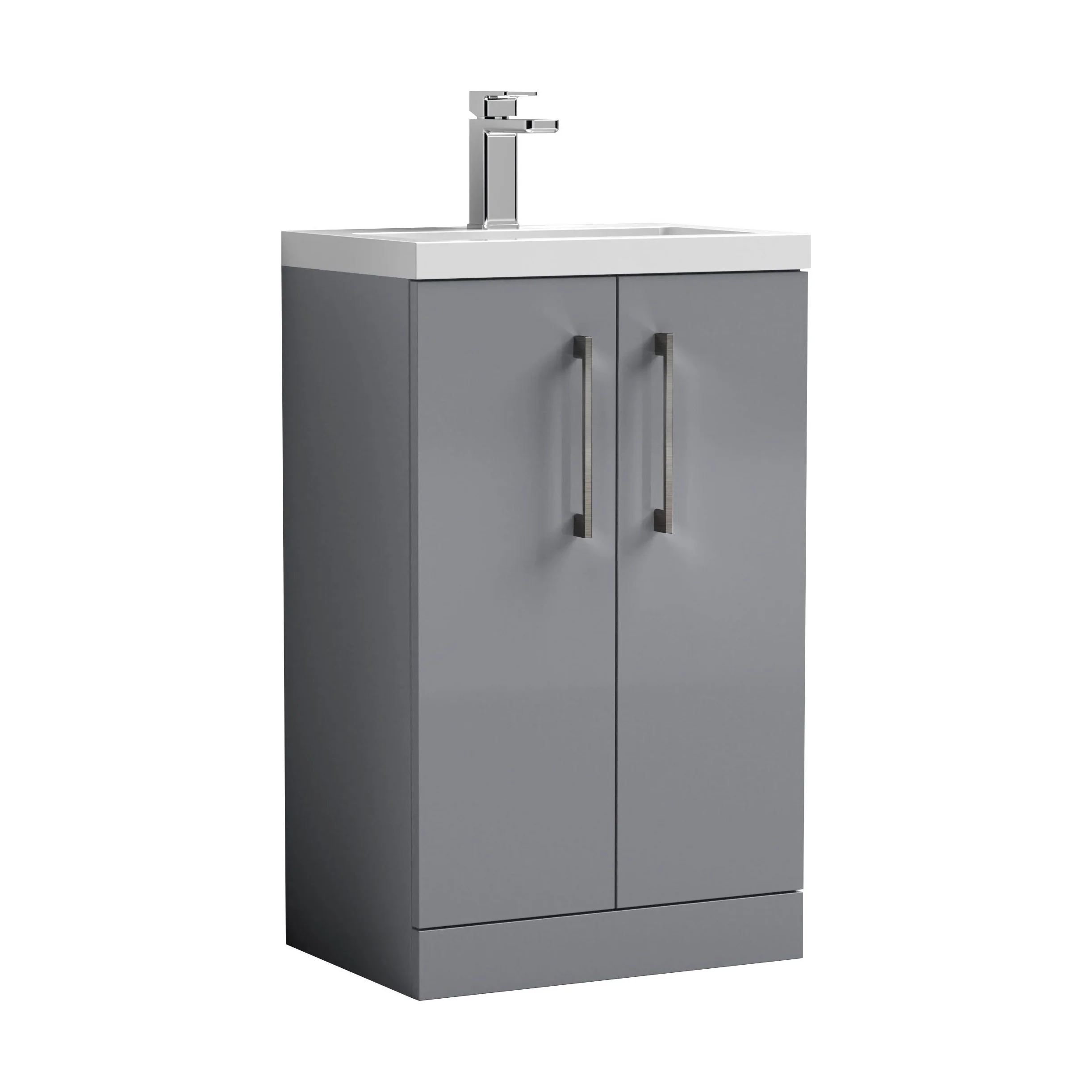 Bramshall Floor Standing Cloakroom Vanity Basin Unit with Choice of Finish, Handle Finish and Size - Image 178