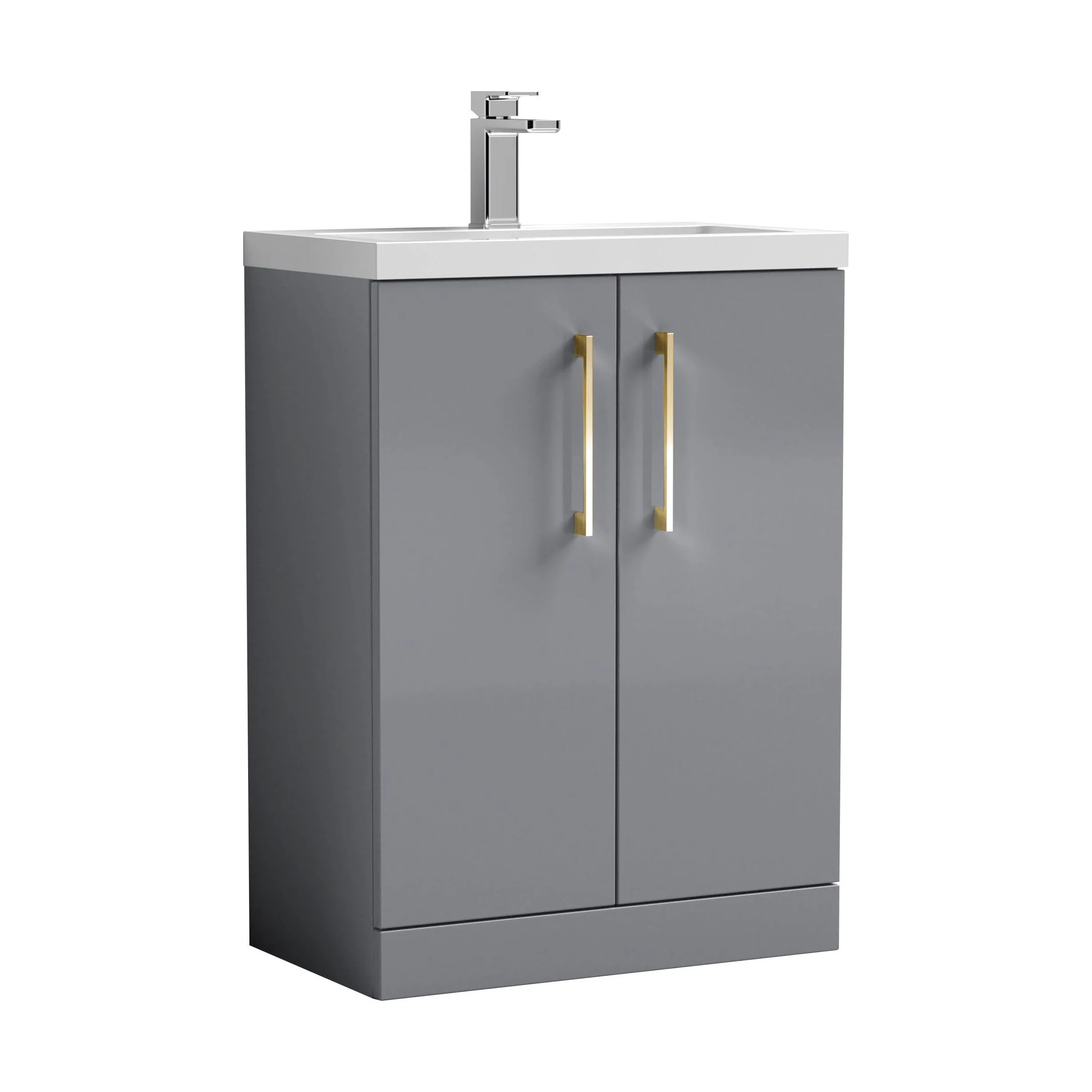 Bramshall Floor Standing Cloakroom Vanity Basin Unit with Choice of Finish, Handle Finish and Size - Image 179