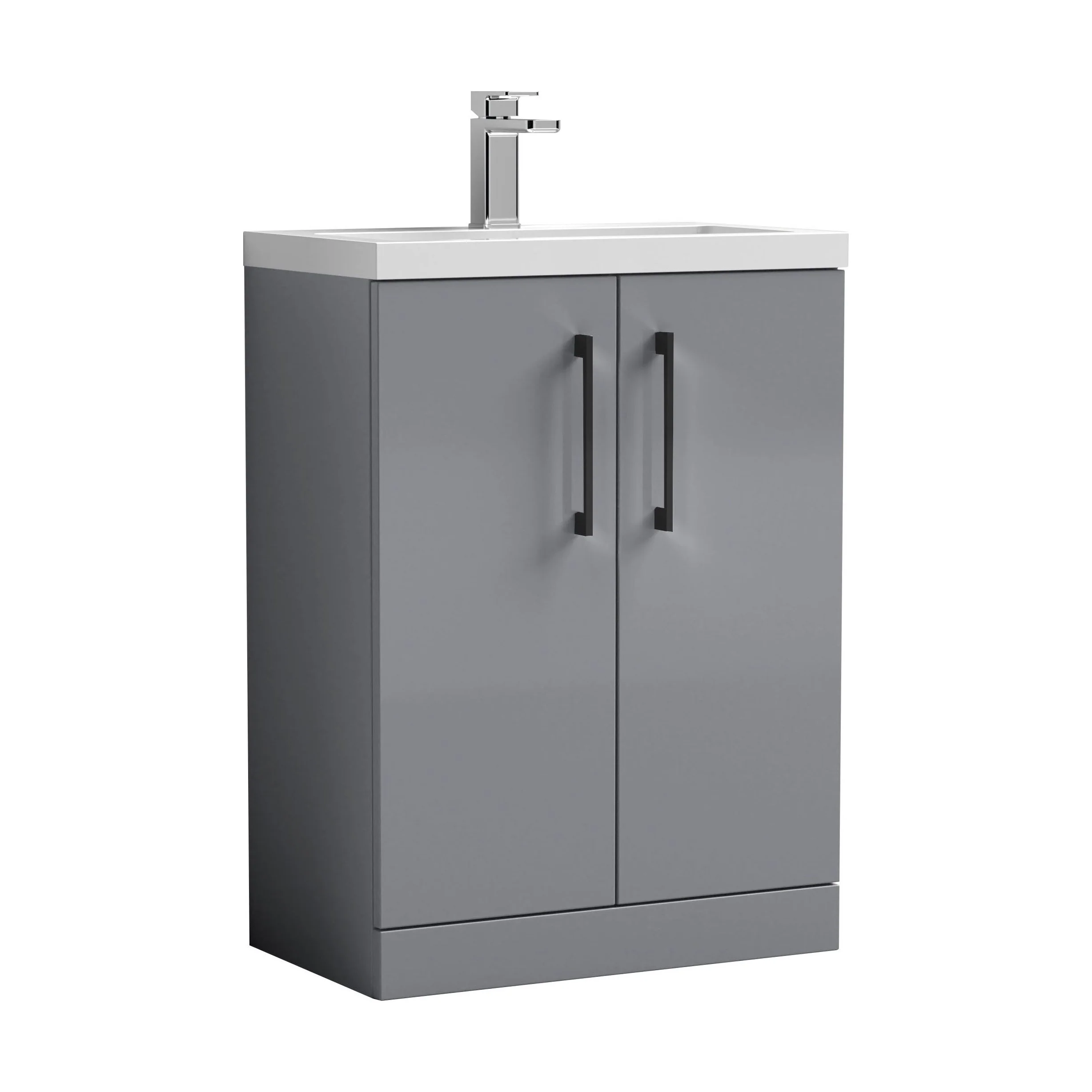 Bramshall Floor Standing Cloakroom Vanity Basin Unit with Choice of Finish, Handle Finish and Size - Image 180
