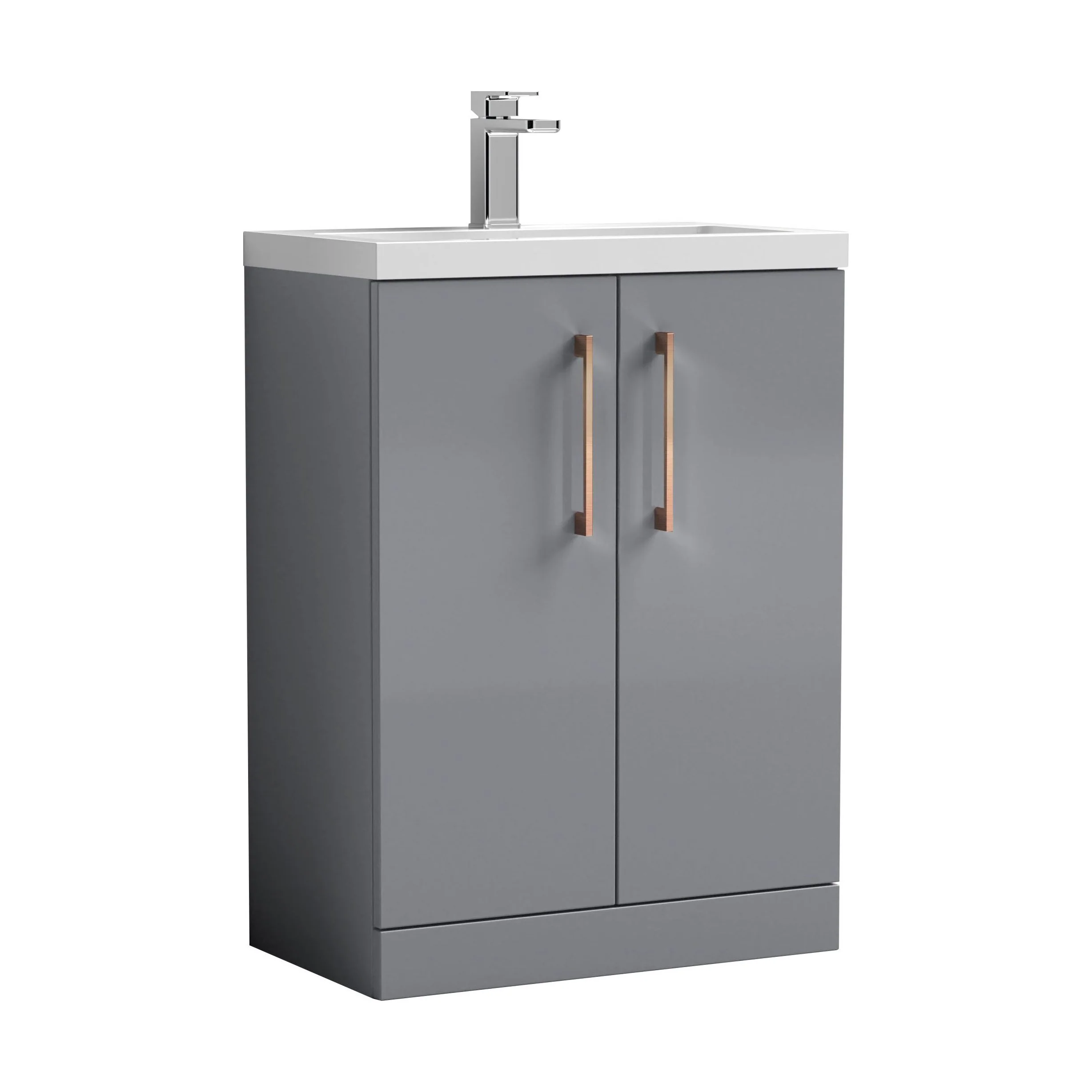Bramshall Floor Standing Cloakroom Vanity Basin Unit with Choice of Finish, Handle Finish and Size - Image 182