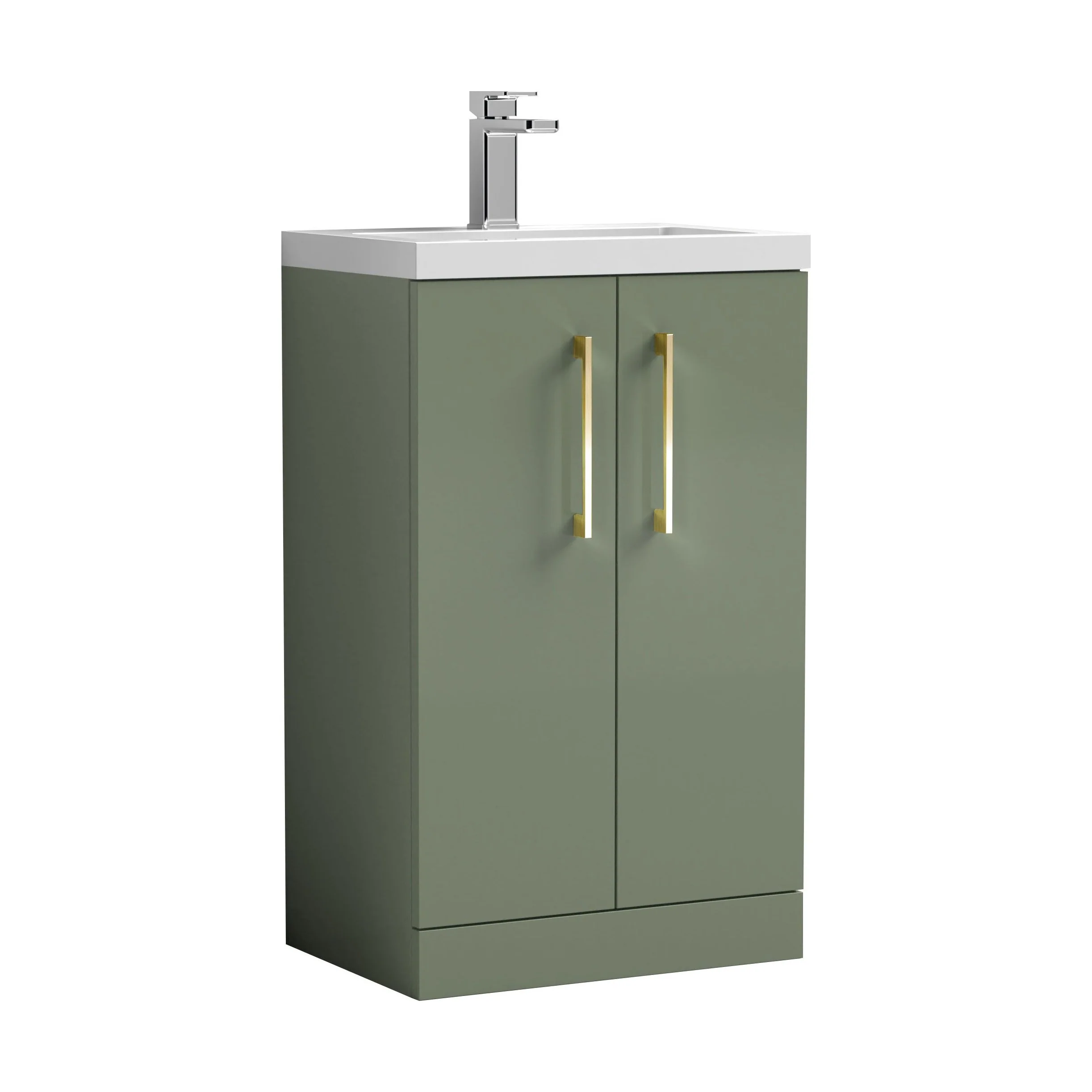 Bramshall Floor Standing Cloakroom Vanity Basin Unit with Choice of Finish, Handle Finish and Size - Image 184