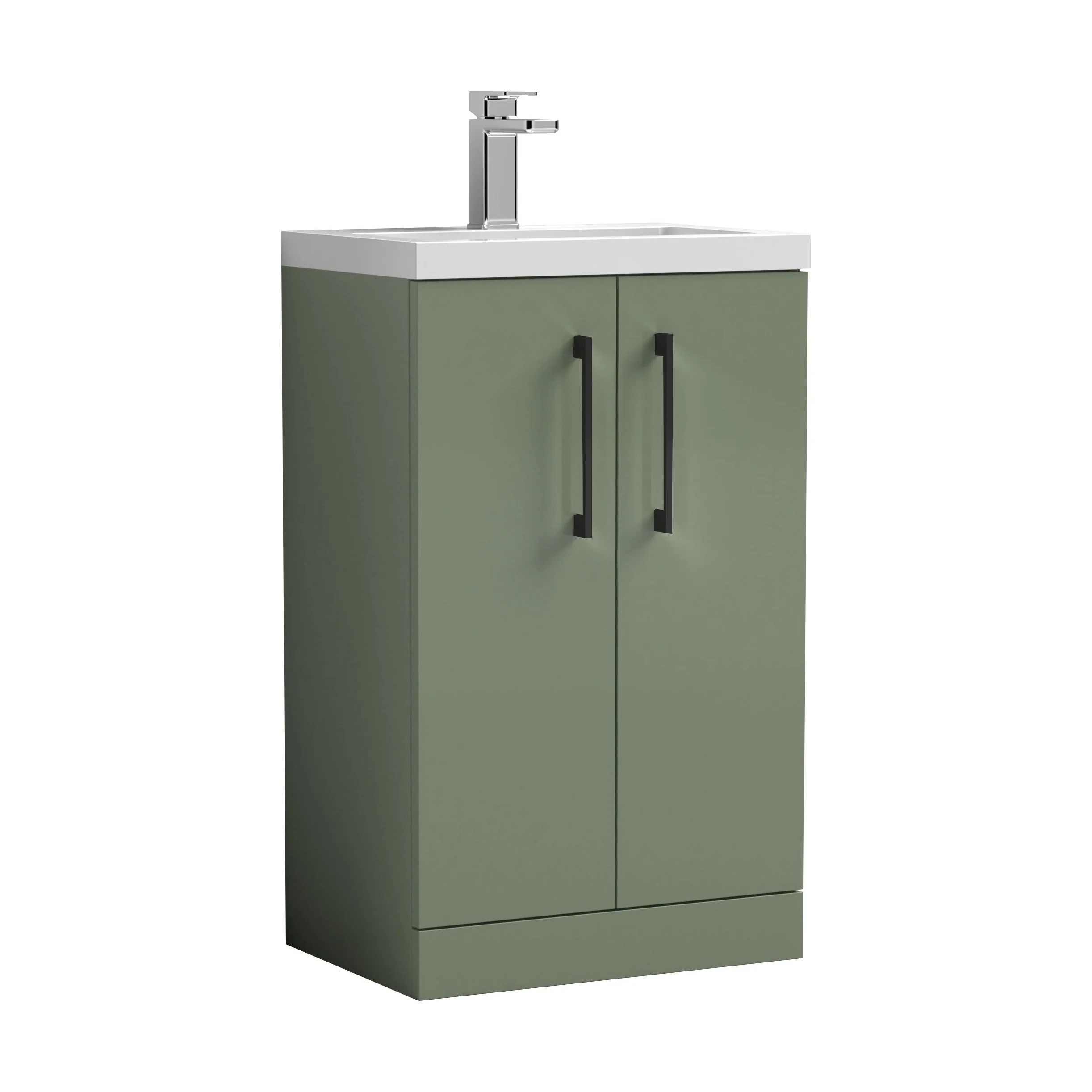 Bramshall Floor Standing Cloakroom Vanity Basin Unit with Choice of Finish, Handle Finish and Size - Image 185
