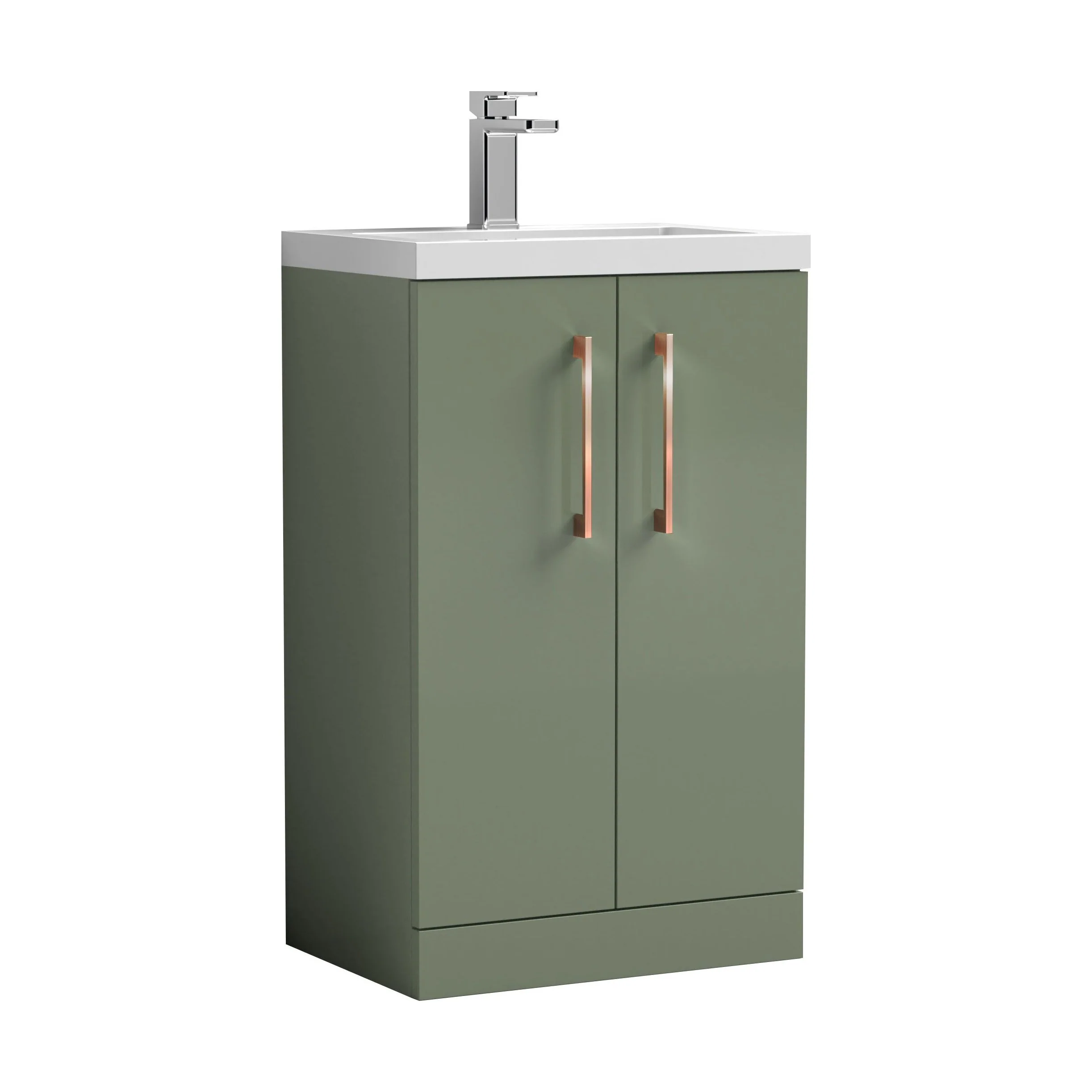 Bramshall Floor Standing Cloakroom Vanity Basin Unit with Choice of Finish, Handle Finish and Size - Image 186