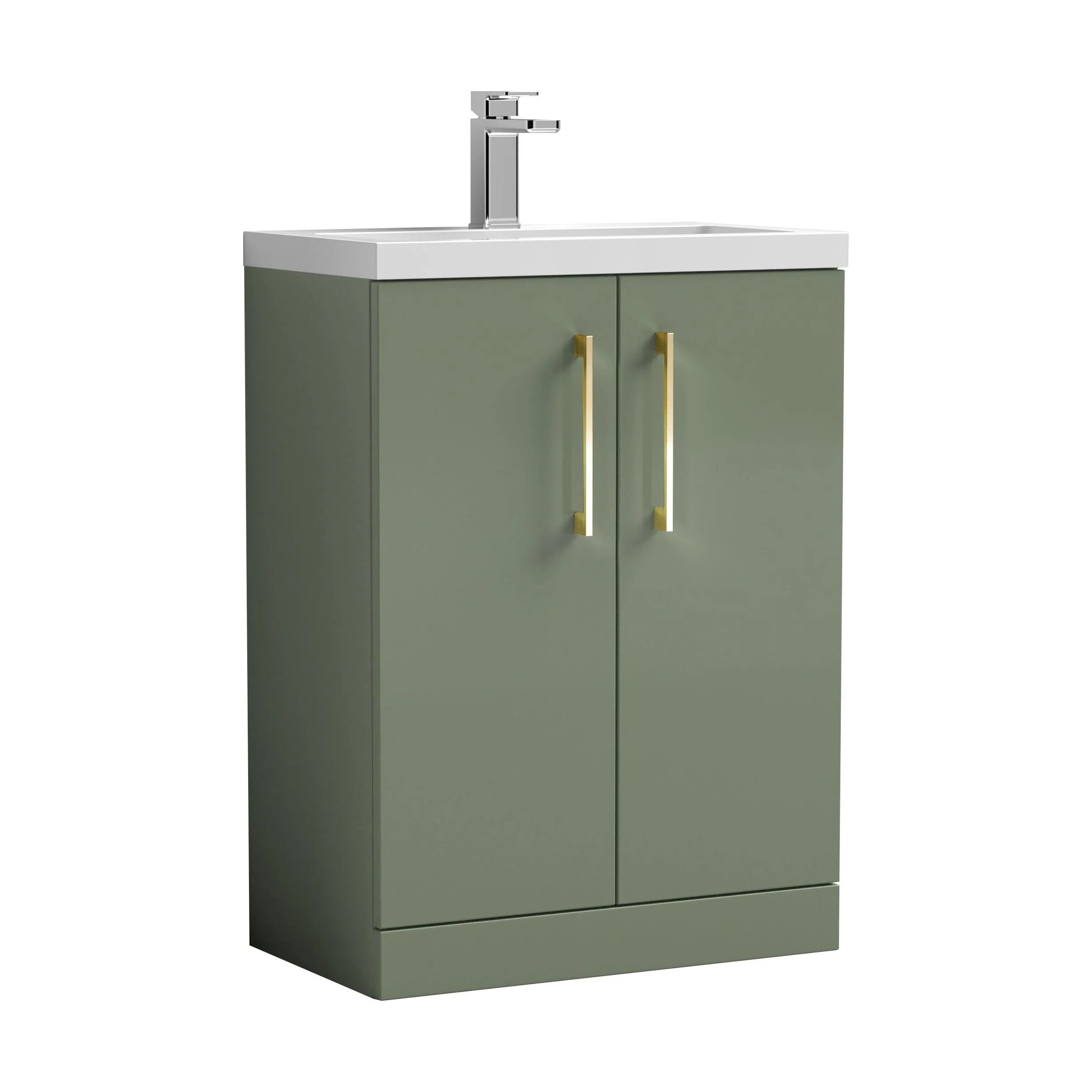 Bramshall Floor Standing Cloakroom Vanity Basin Unit with Choice of Finish, Handle Finish and Size - Image 189