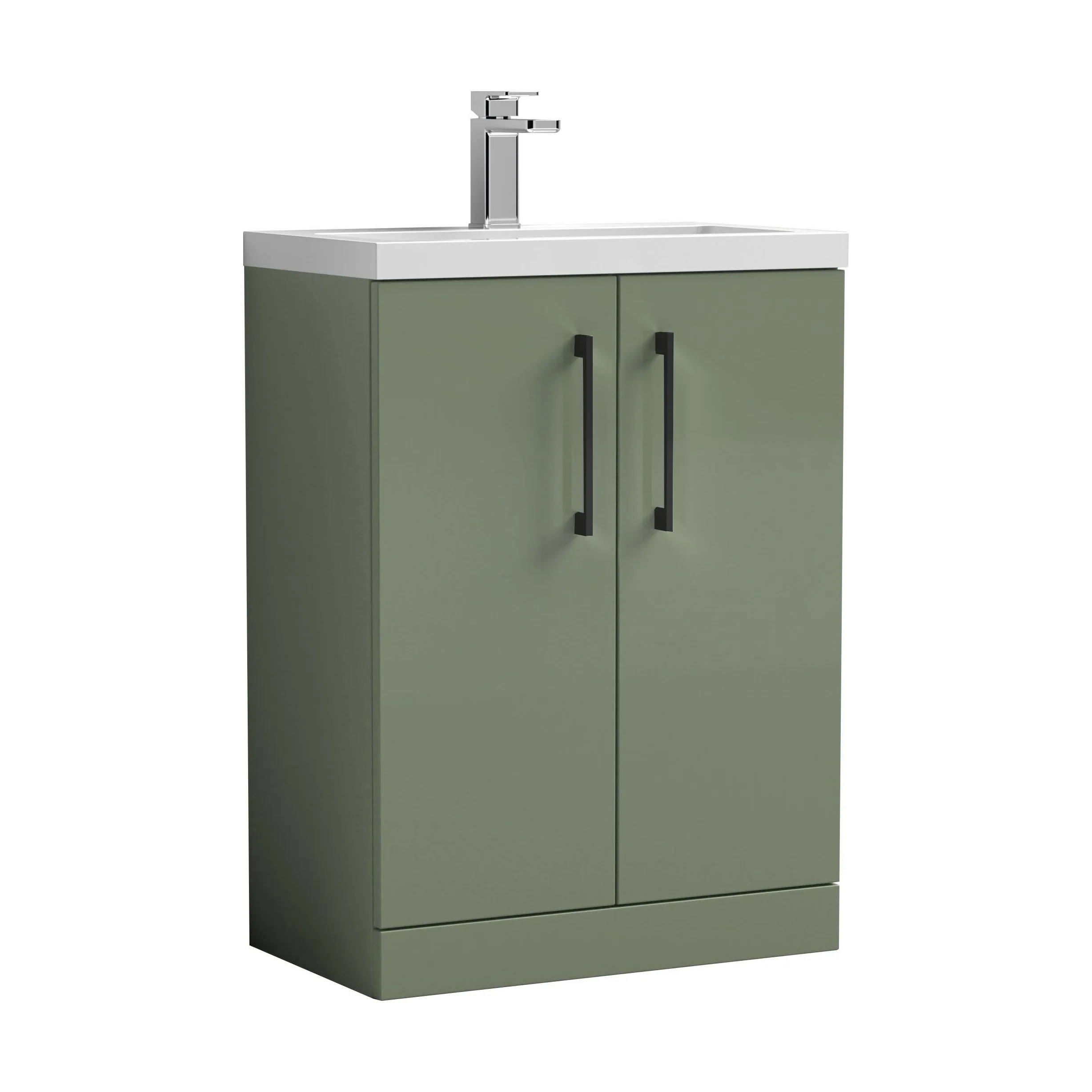Bramshall Floor Standing Cloakroom Vanity Basin Unit with Choice of Finish, Handle Finish and Size - Image 190