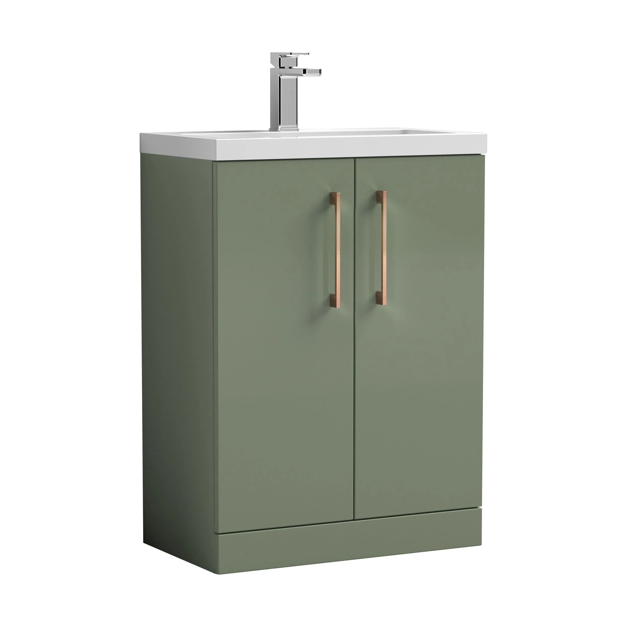 Bramshall Floor Standing Cloakroom Vanity Basin Unit with Choice of Finish, Handle Finish and Size - Image 192