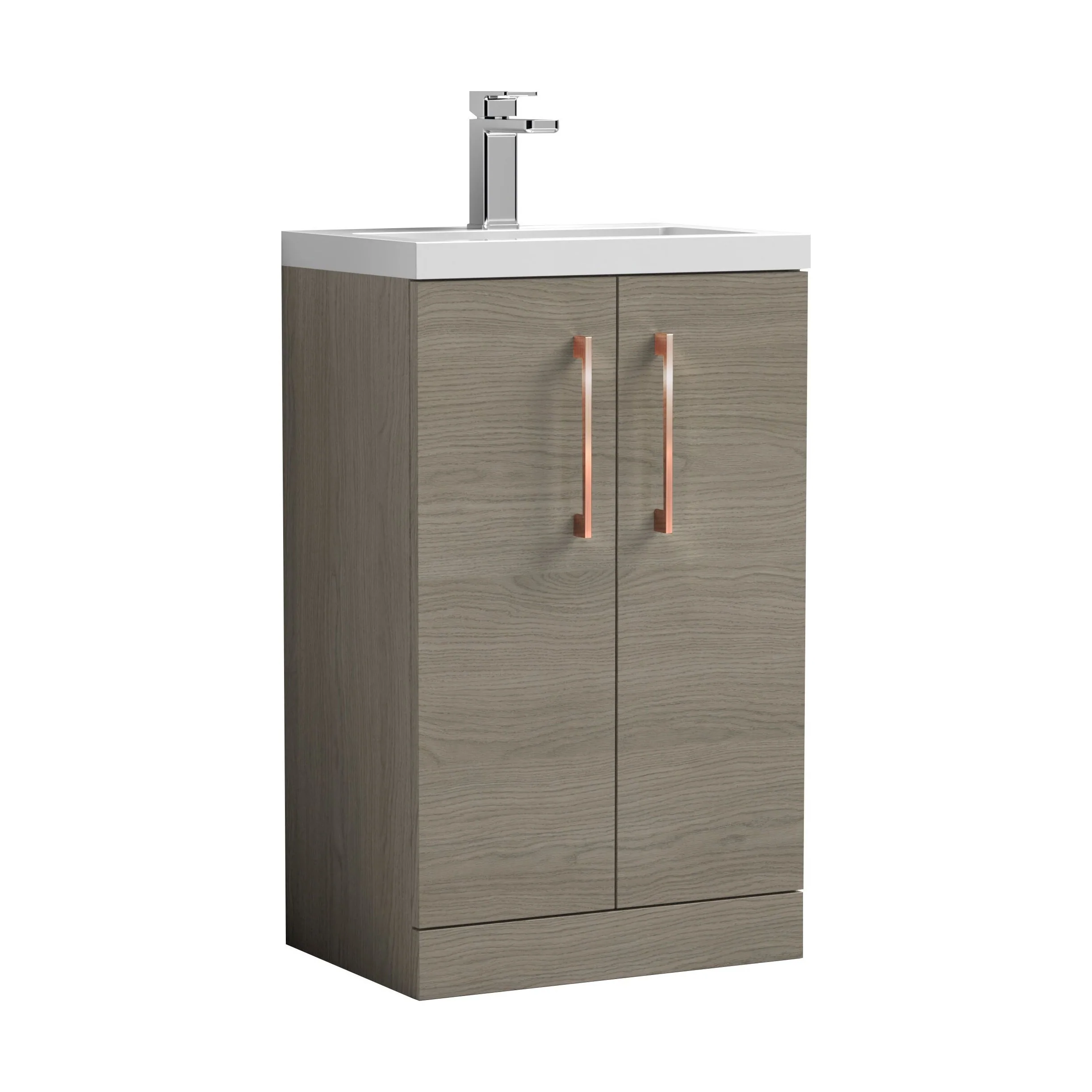 Bramshall Floor Standing Cloakroom Vanity Basin Unit with Choice of Finish, Handle Finish and Size - Image 197
