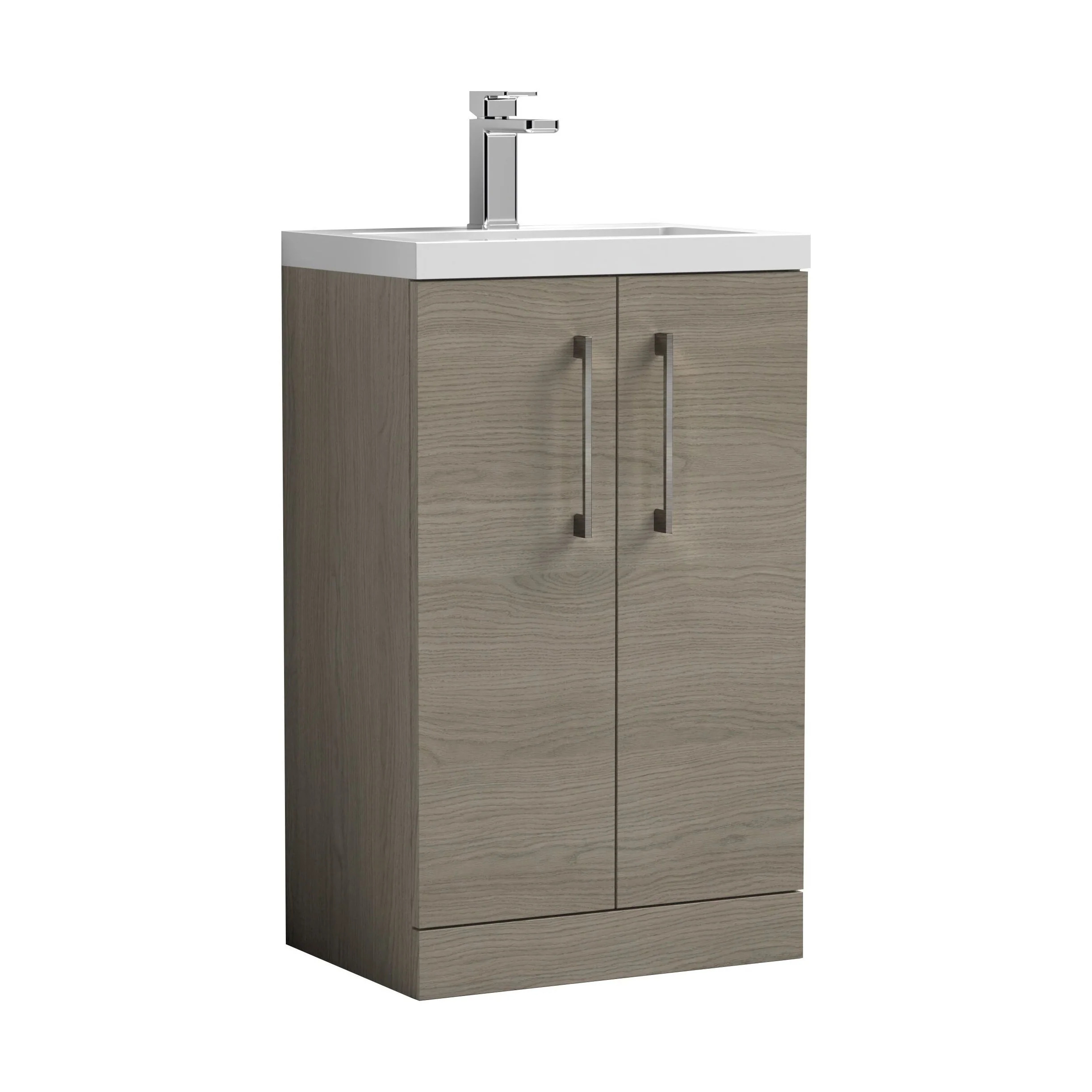 Bramshall Floor Standing Cloakroom Vanity Basin Unit with Choice of Finish, Handle Finish and Size - Image 199