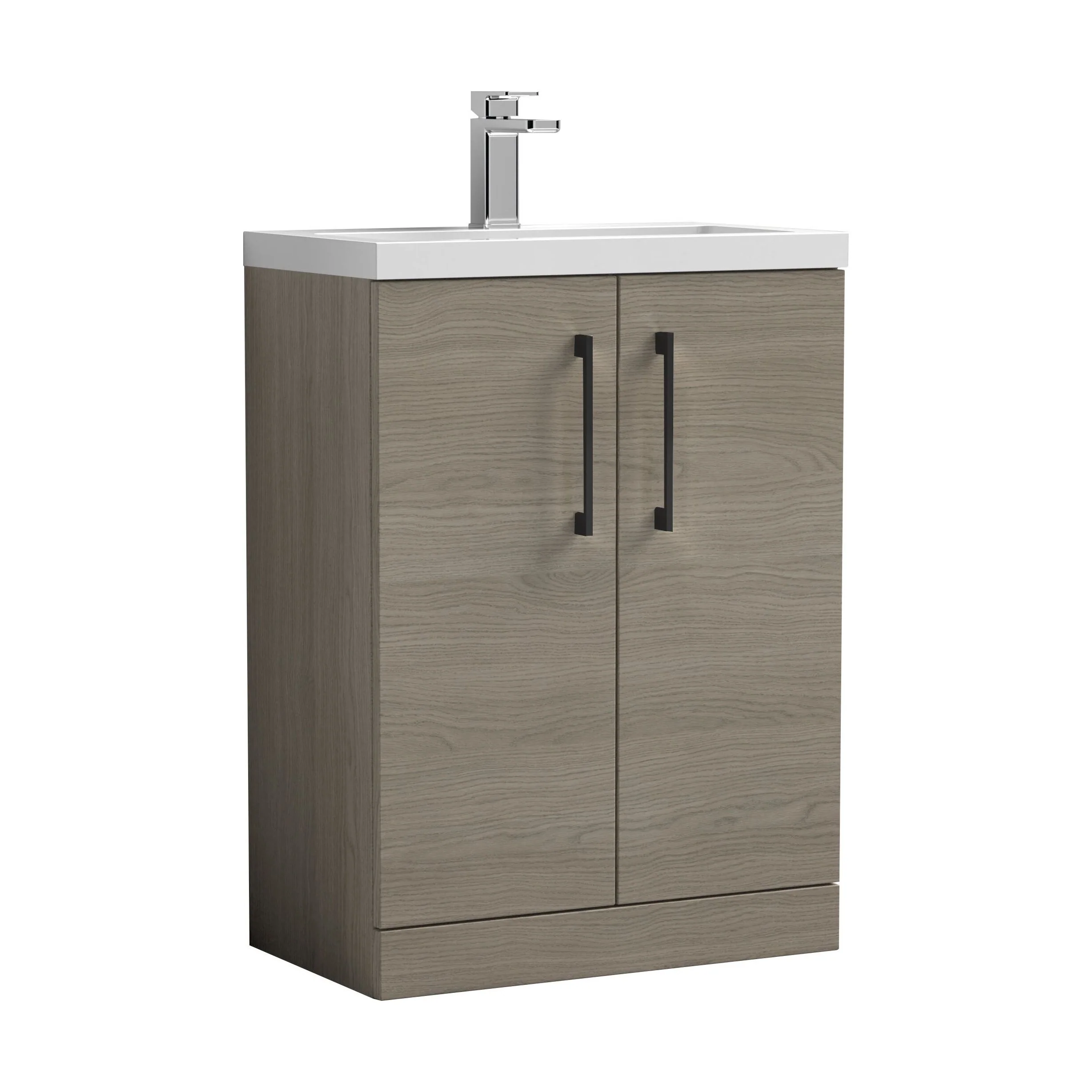 Bramshall Floor Standing Cloakroom Vanity Basin Unit with Choice of Finish, Handle Finish and Size - Image 202