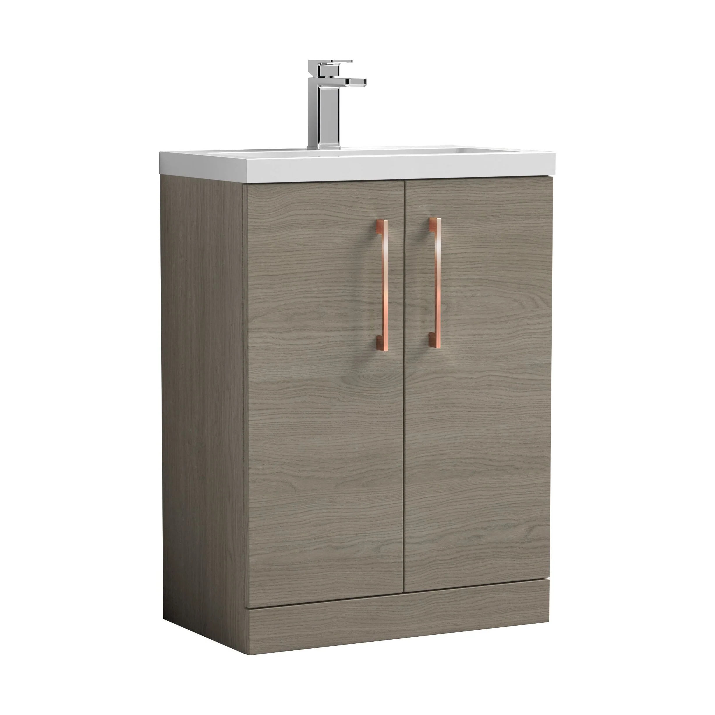 Bramshall Floor Standing Cloakroom Vanity Basin Unit with Choice of Finish, Handle Finish and Size - Image 203