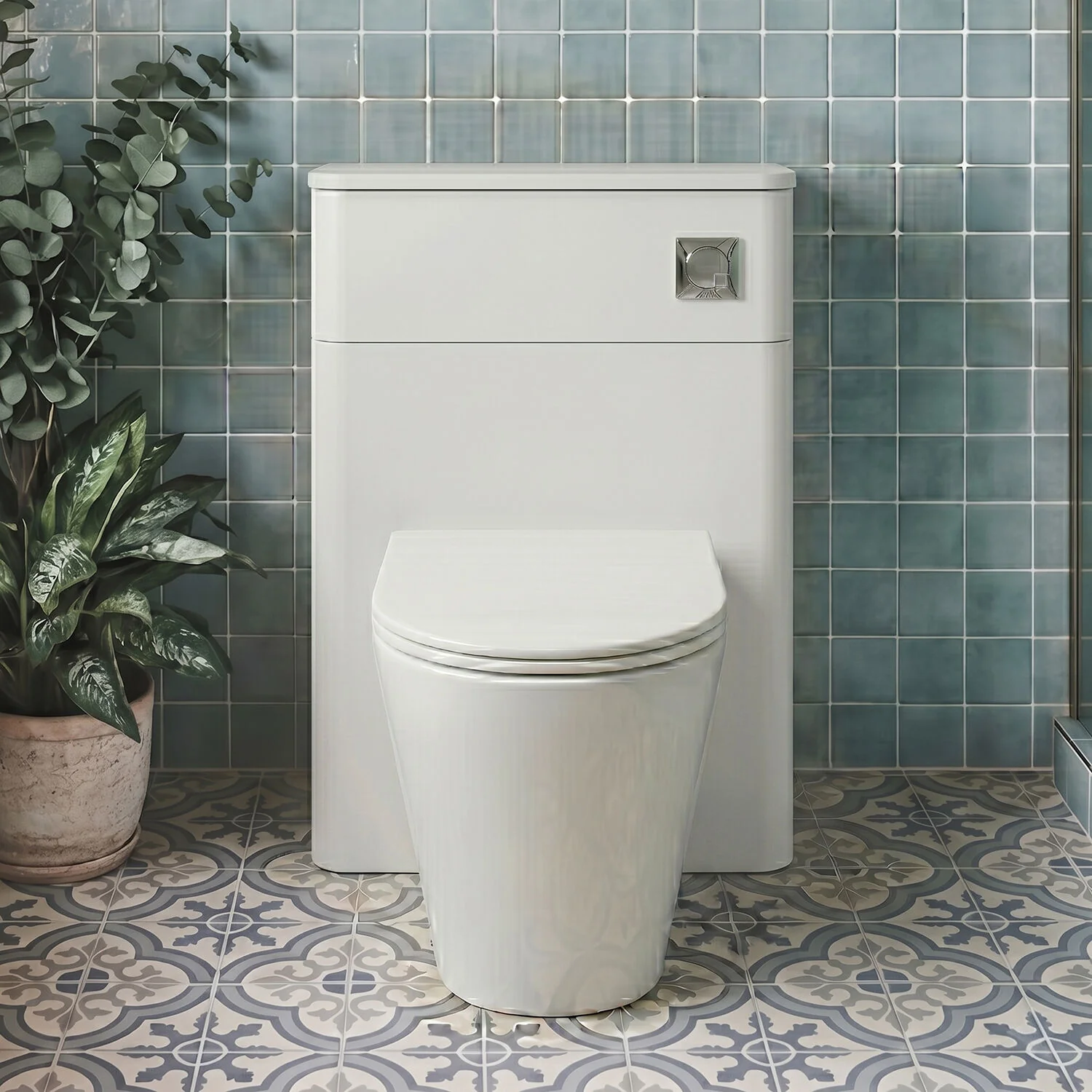 Flashbrook Contemporary Floor Standing WC Toilet Unit - 500mm - Choice of Finish