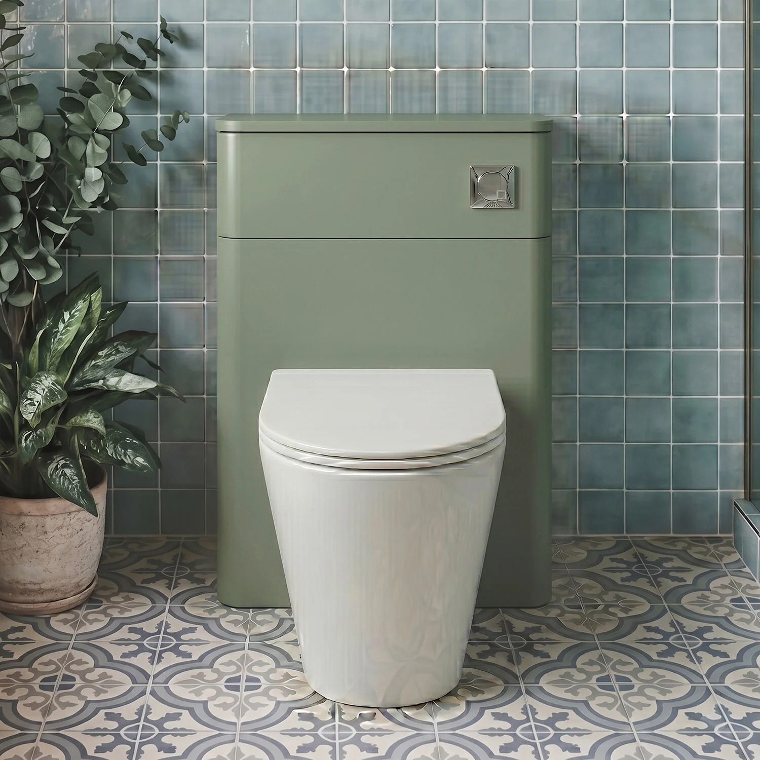 Flashbrook Contemporary Floor Standing WC Toilet Unit - 500mm - Choice of Finish - Image 3