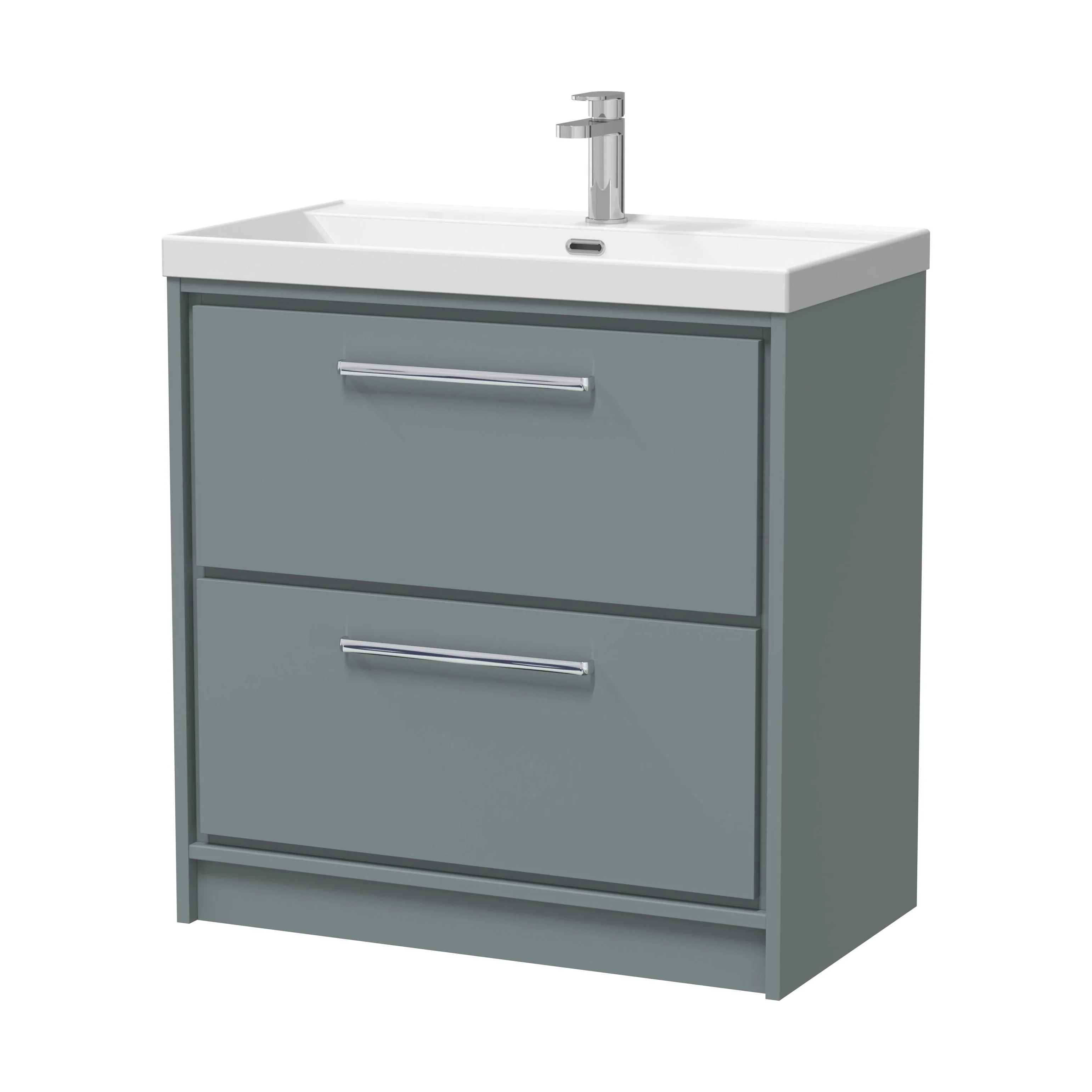 Longnor Floor Standing 2 Drawer Vanity Unit - Choice of Colour, Basin Type and Size - Image 13