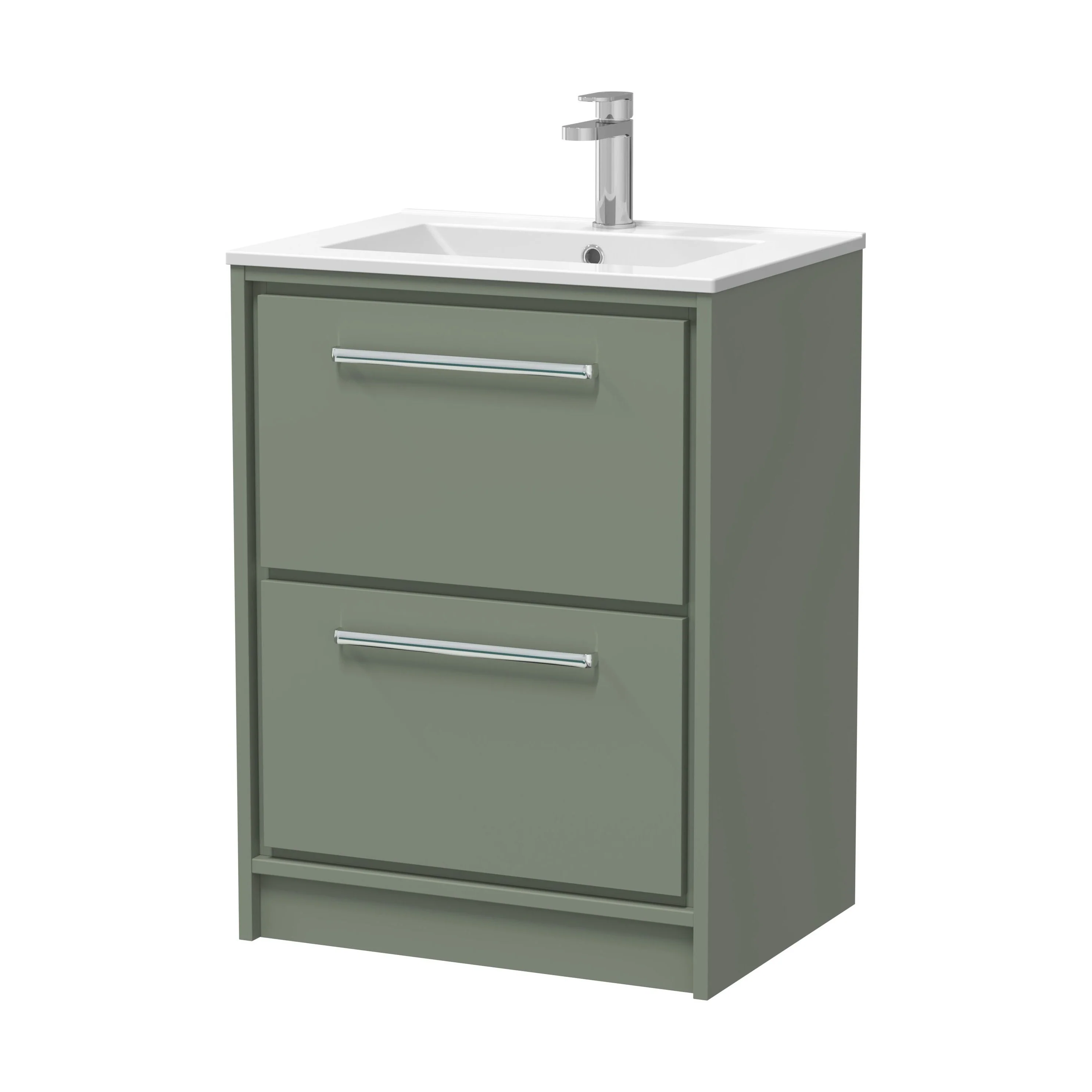 Longnor Floor Standing 2 Drawer Vanity Unit - Choice of Colour, Basin Type and Size - Image 17