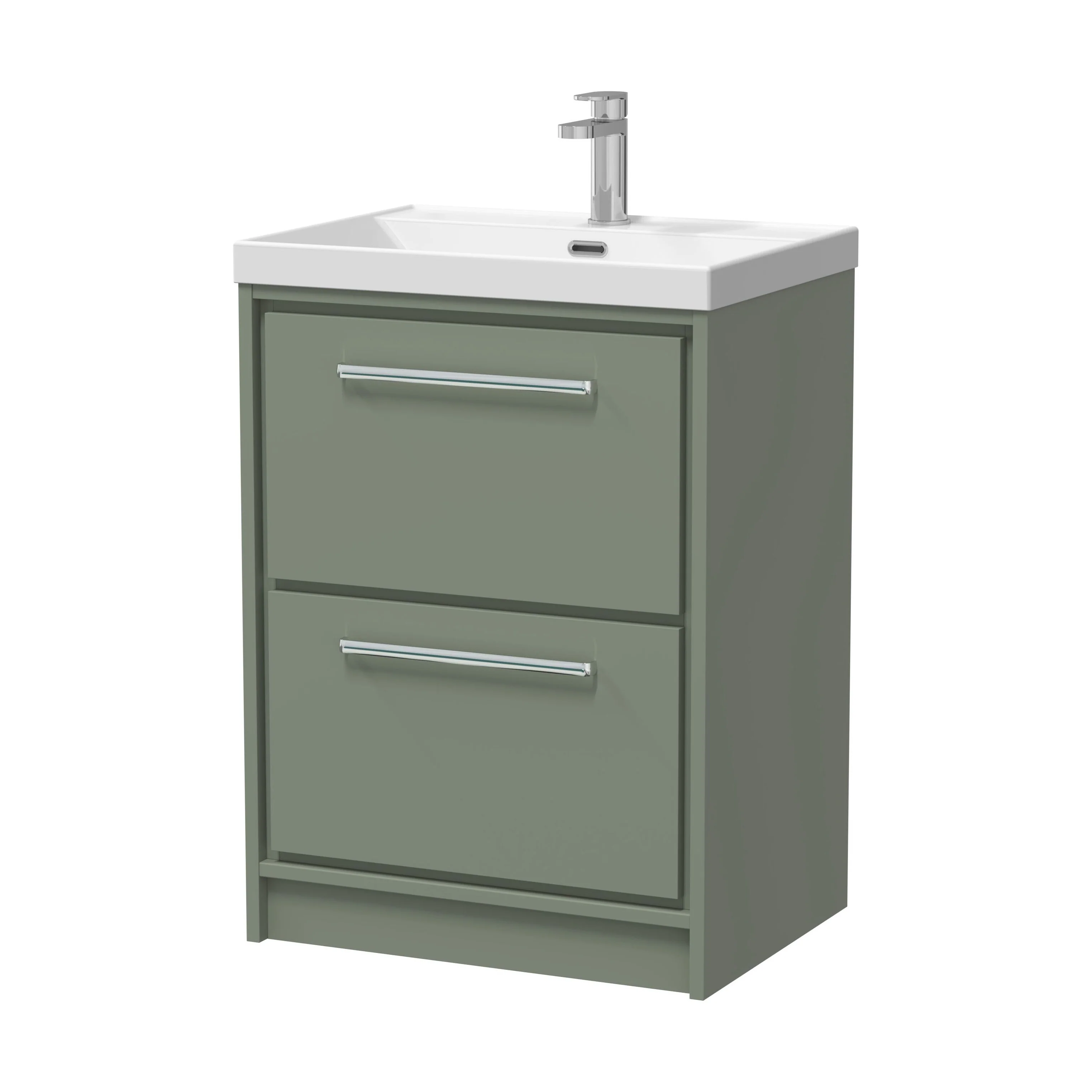 Longnor Floor Standing 2 Drawer Vanity Unit - Choice of Colour, Basin Type and Size - Image 18
