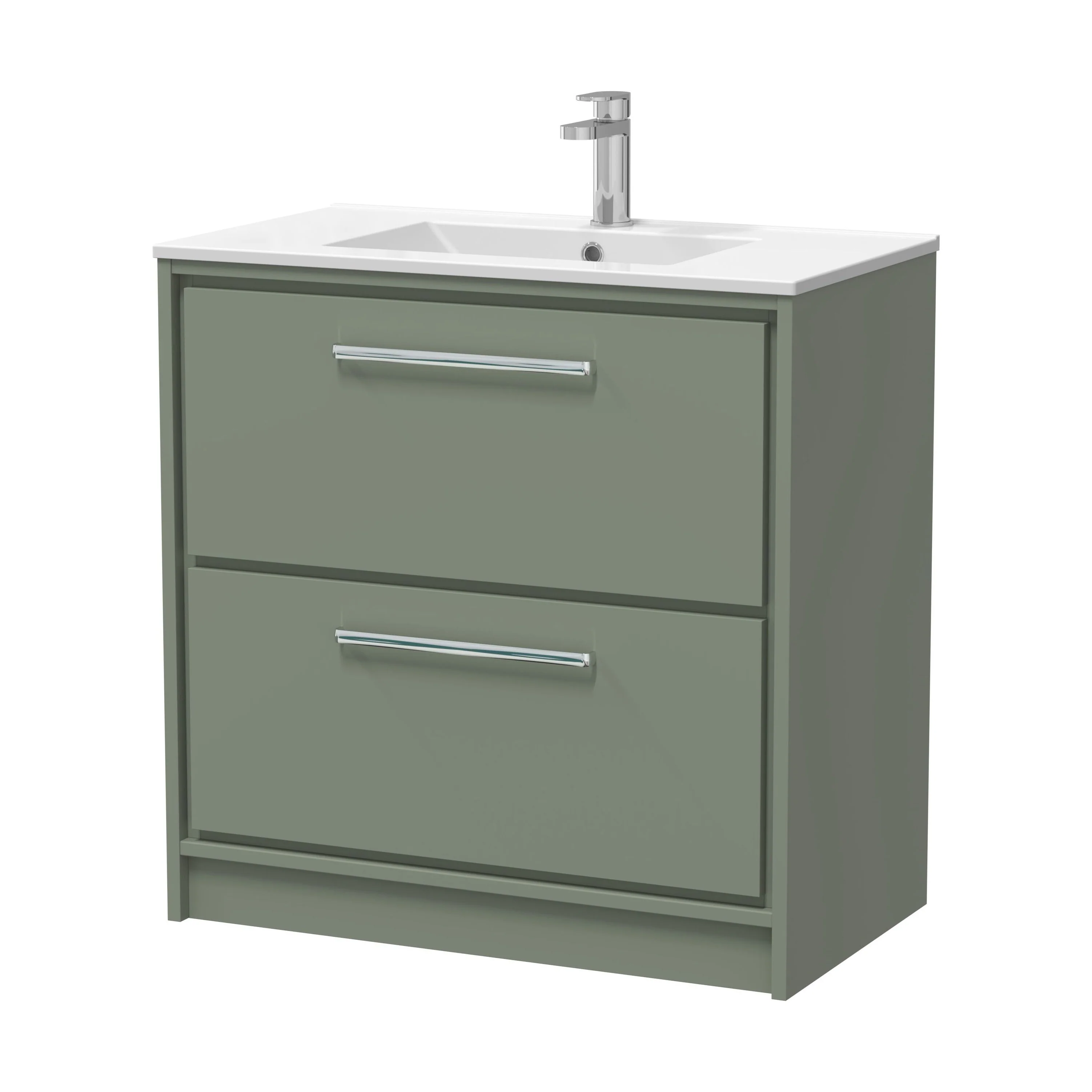 Longnor Floor Standing 2 Drawer Vanity Unit - Choice of Colour, Basin Type and Size - Image 19