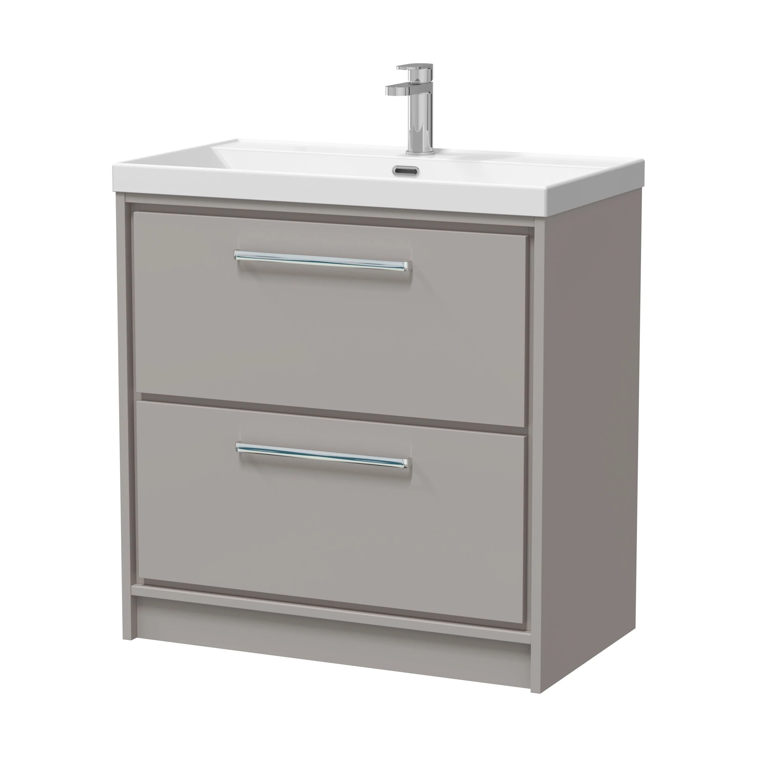 Longnor Floor Standing 2 Drawer Vanity Unit - Choice of Colour, Basin Type and Size - Image 24