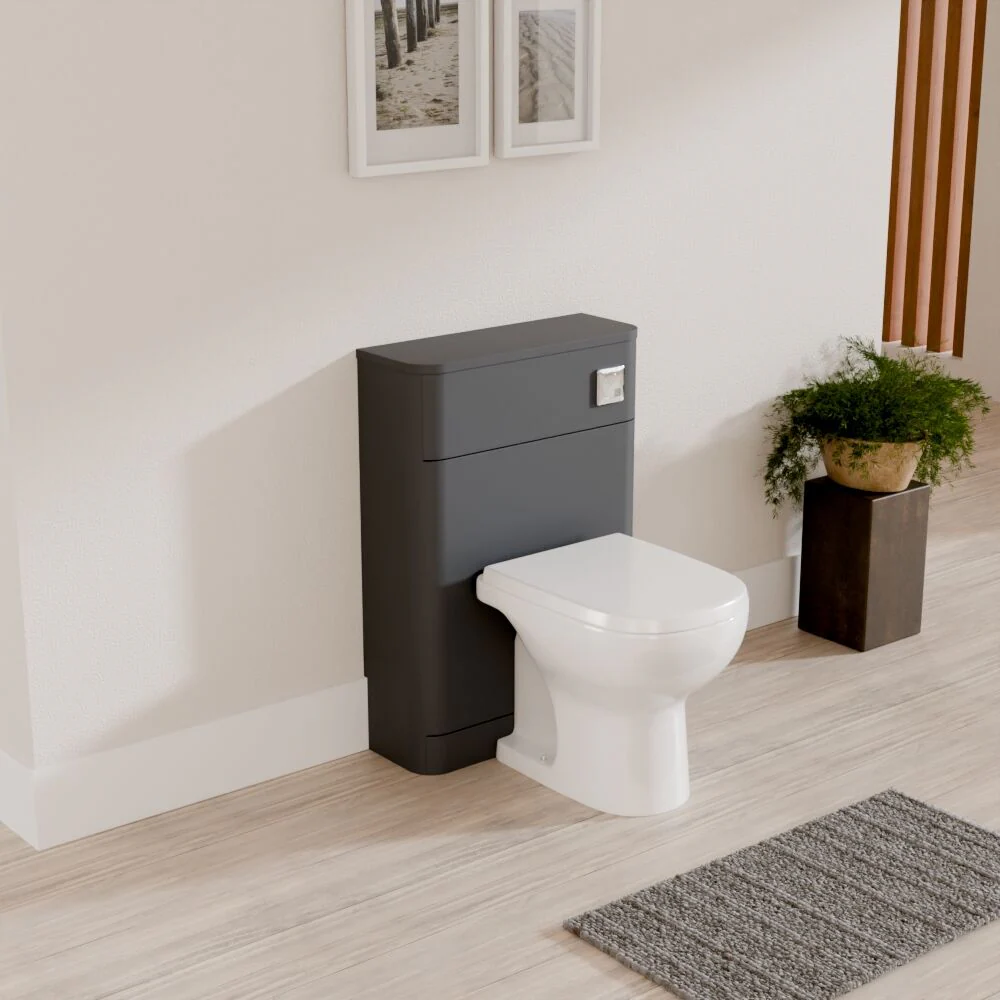 Aldershawe Modern Floor Standing Soft Square WC Toilet Unit – 550mm - Image 11