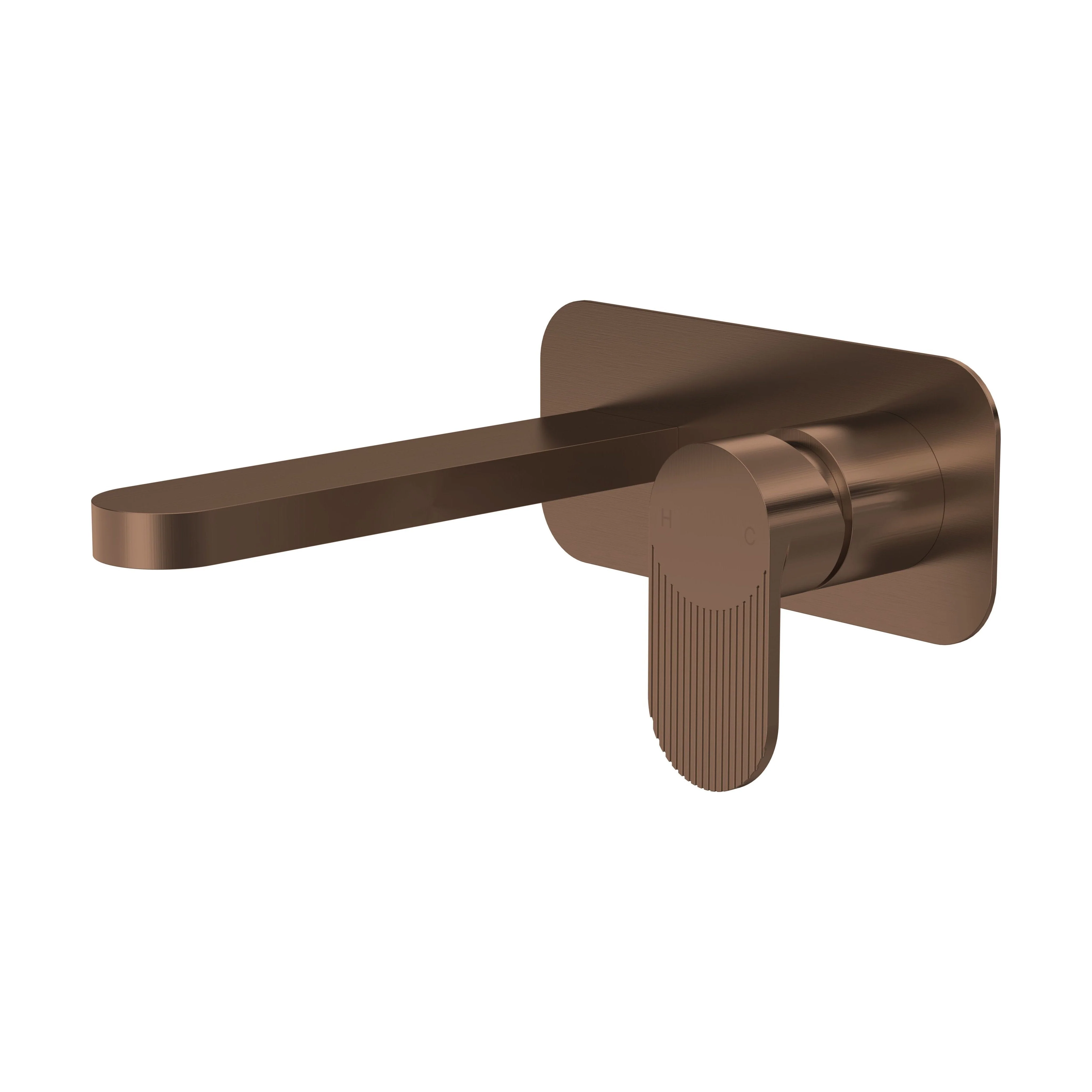 Fluted 2TH W/M Basin Mixer with Plate