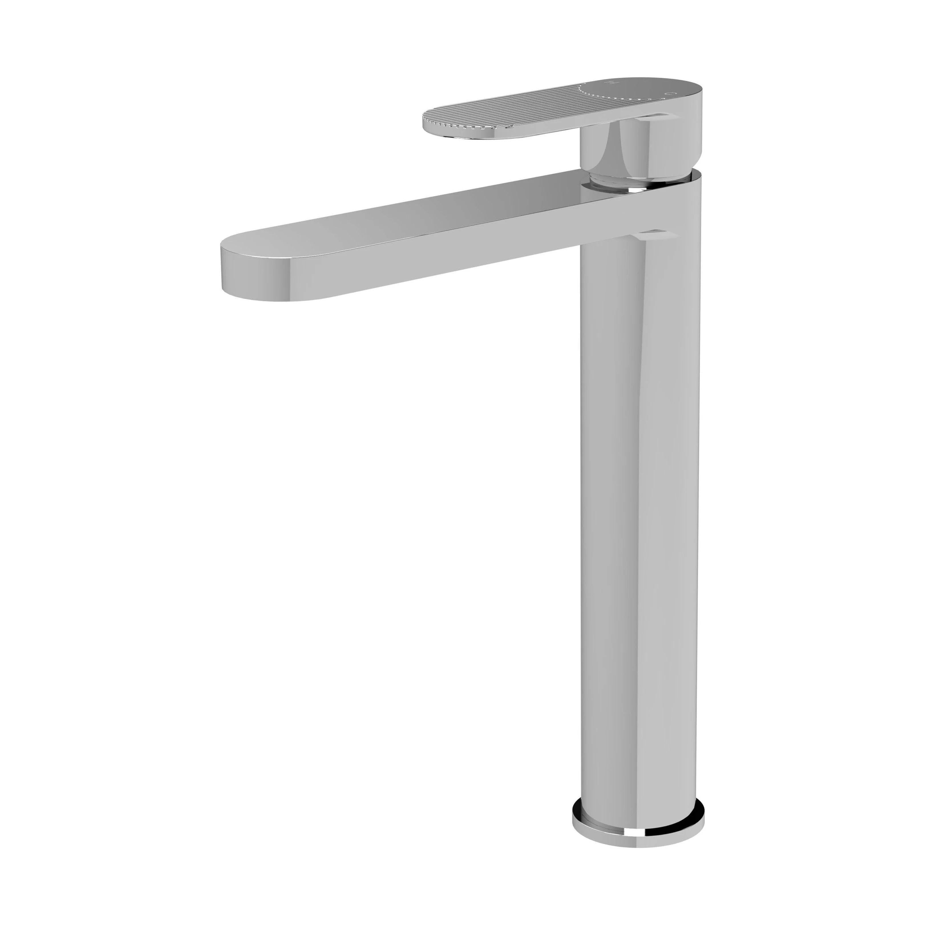 Fluted High Rise Mono Basin Mixer