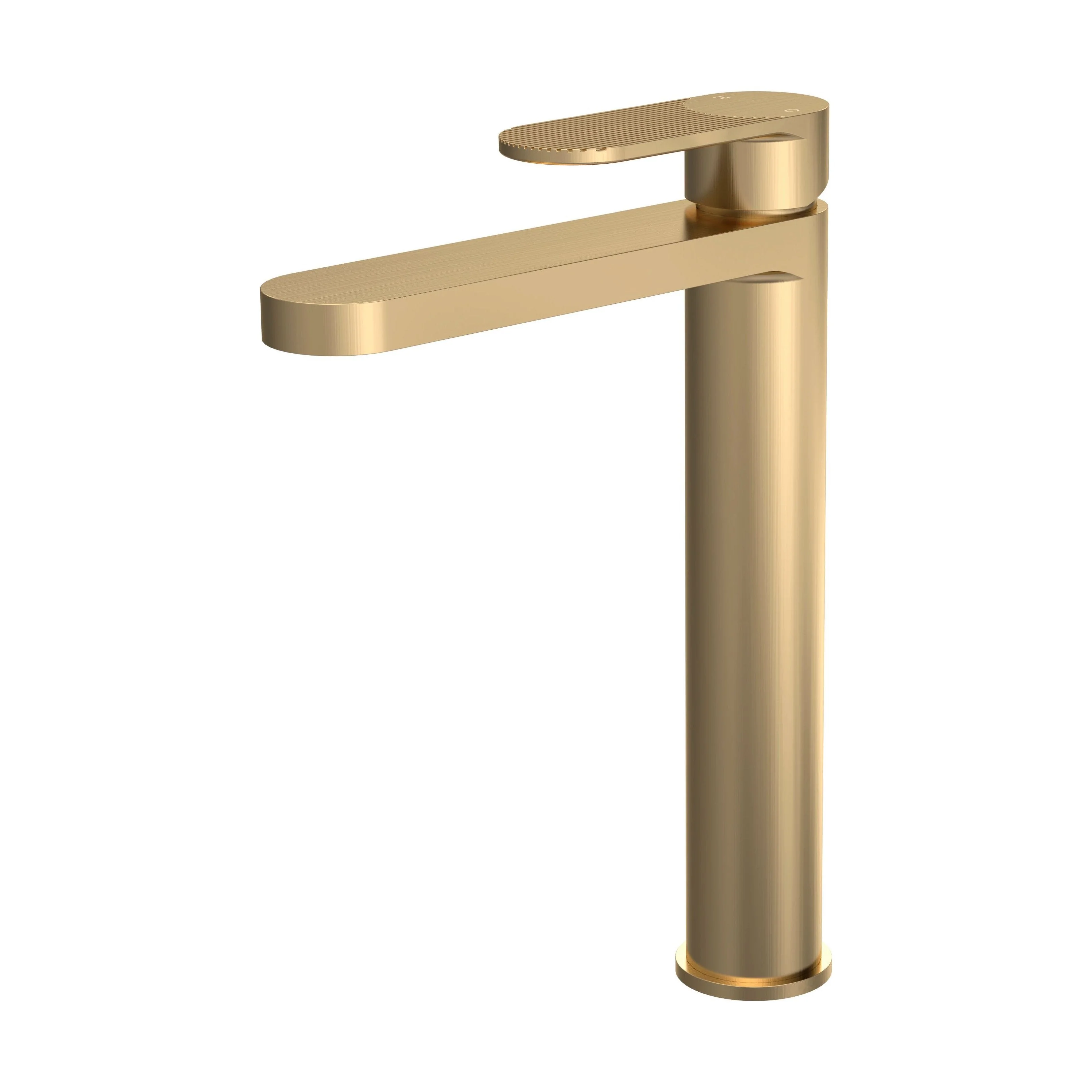 Fluted High Rise Mono Basin Mixer