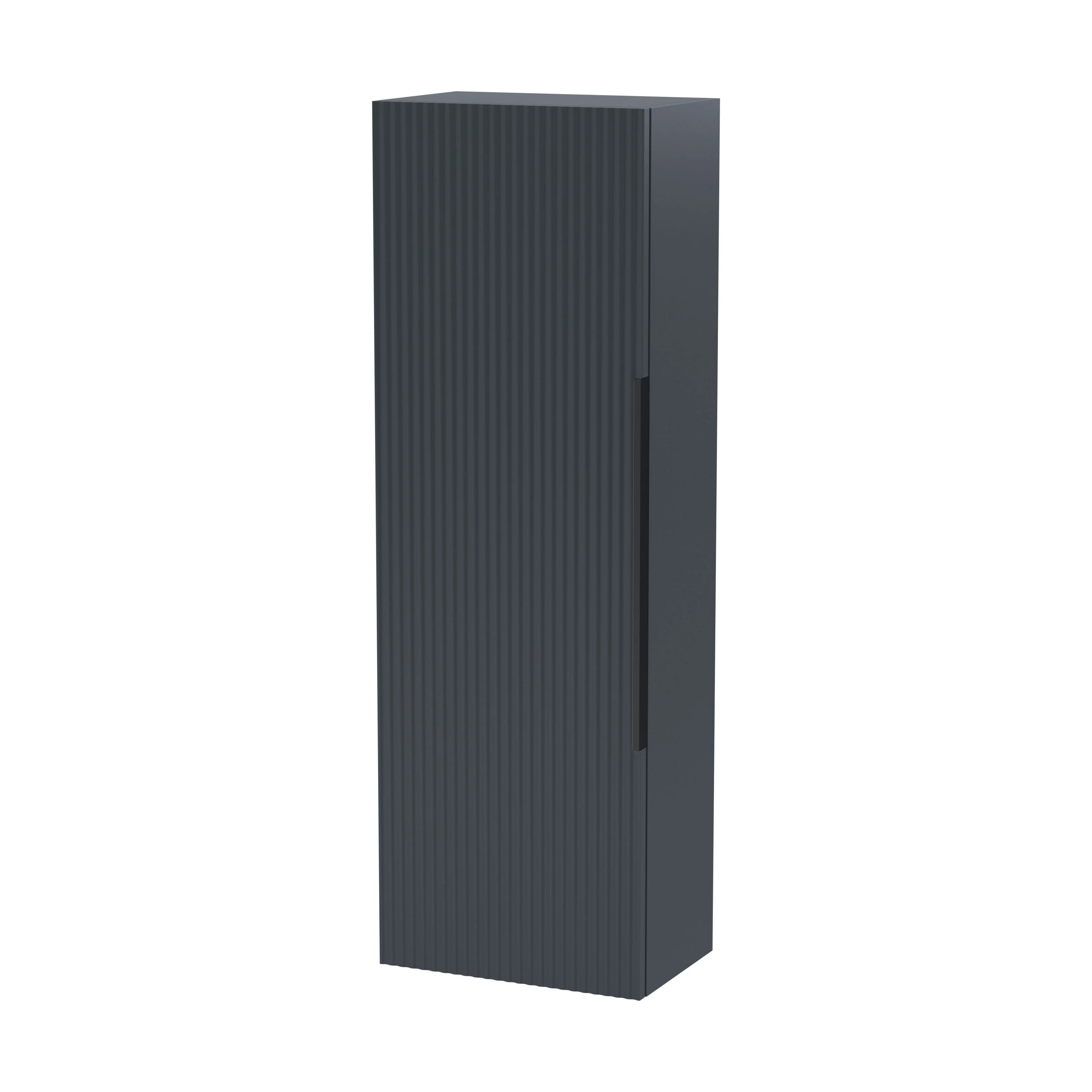 Tixall Fluted Wall Hung Tall Bathroom Storage Unit, 400mm, Multiple Colours and Handle Options - Image 47