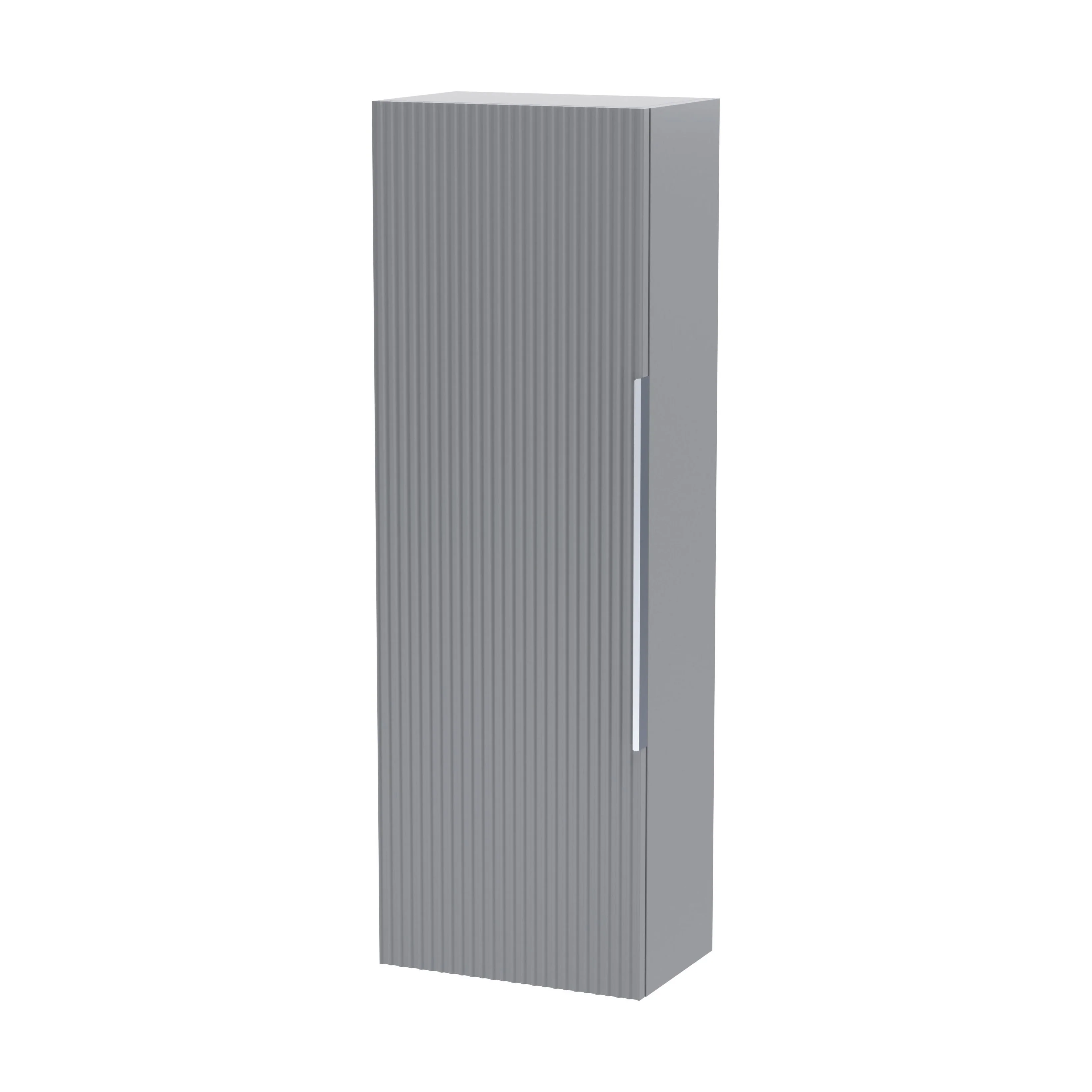Tixall Fluted Wall Hung Tall Bathroom Storage Unit, 400mm, Multiple Colours and Handle Options - Image 52