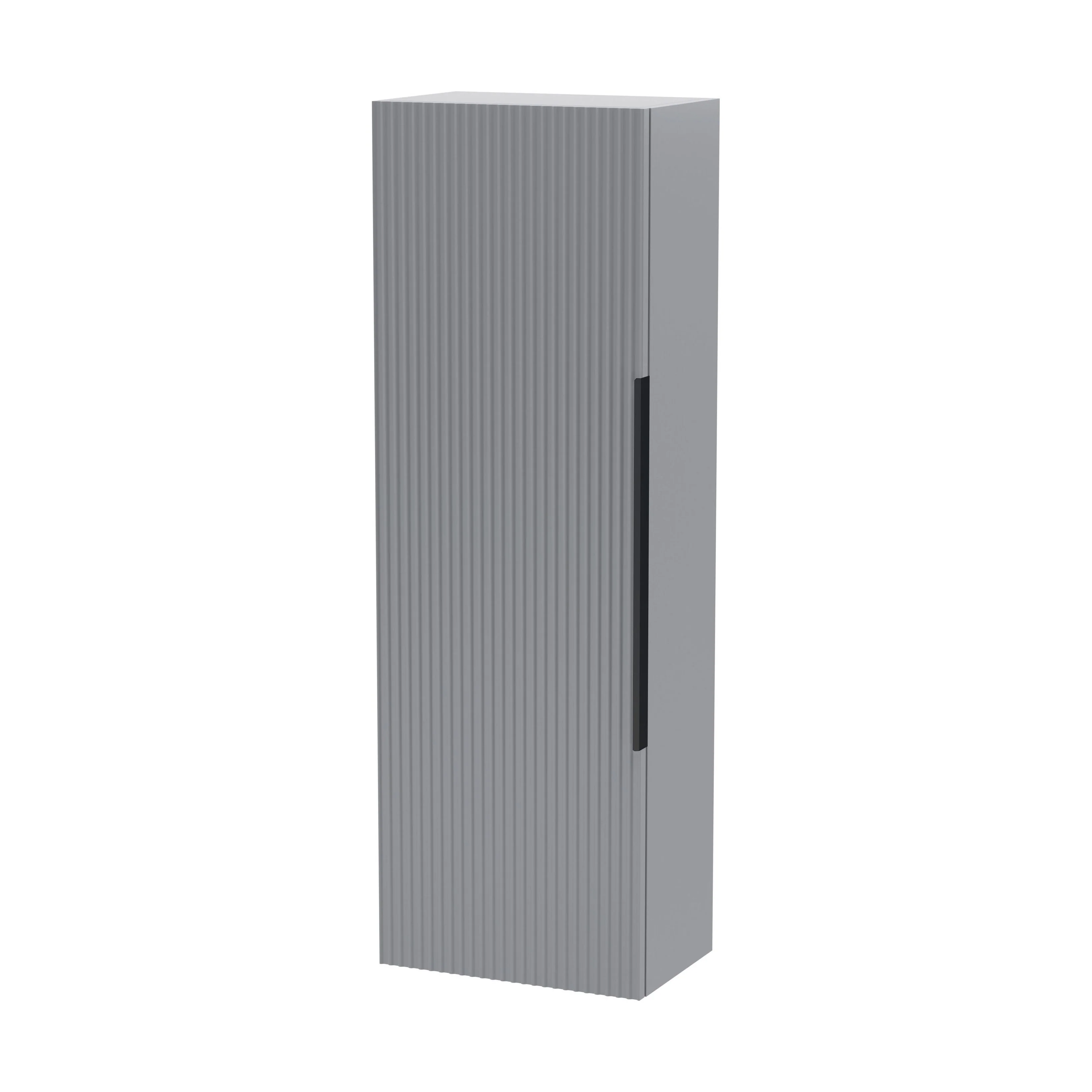 Tixall Fluted Wall Hung Tall Bathroom Storage Unit, 400mm, Multiple Colours and Handle Options - Image 53