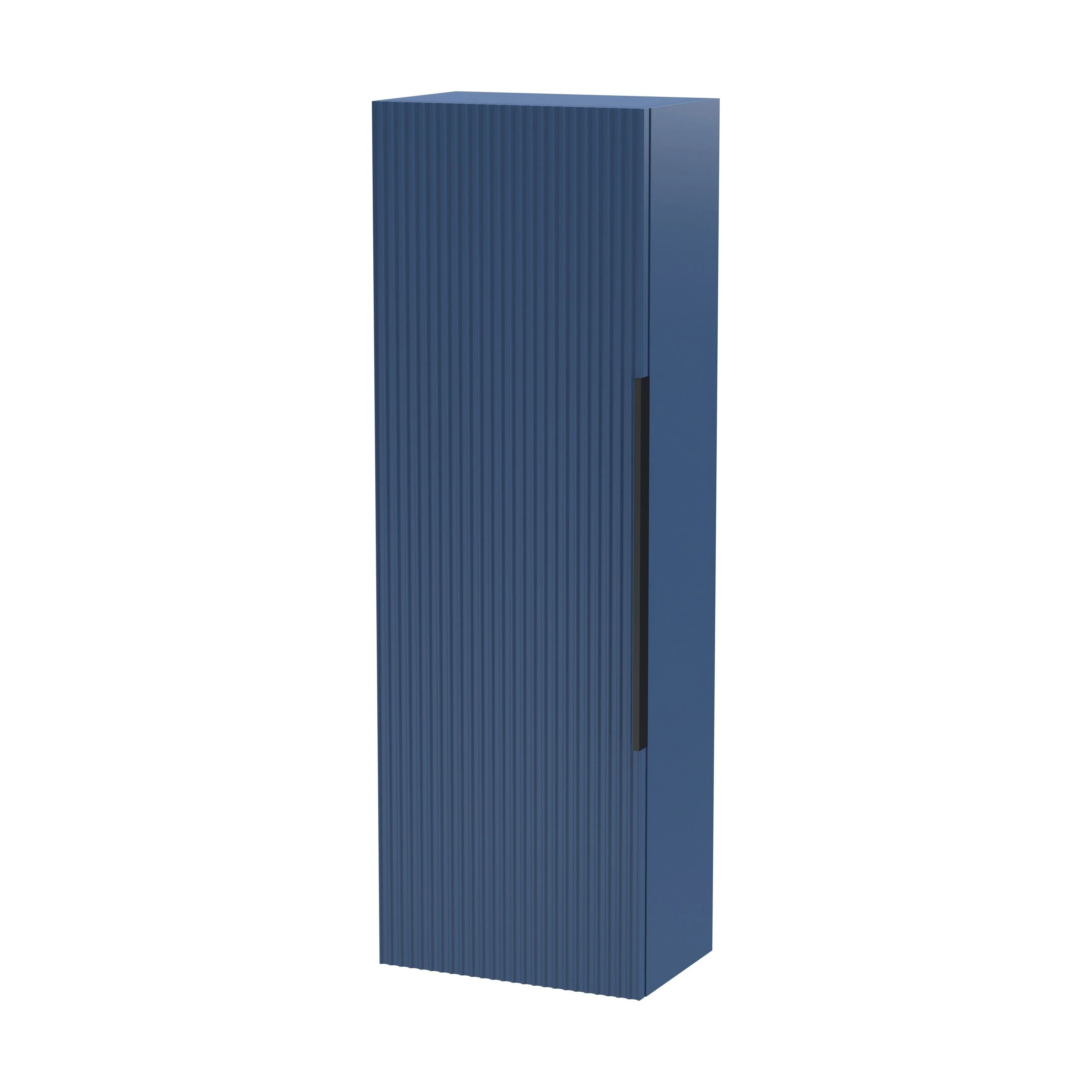 Tixall Fluted Wall Hung Tall Bathroom Storage Unit, 400mm, Multiple Colours and Handle Options - Image 56