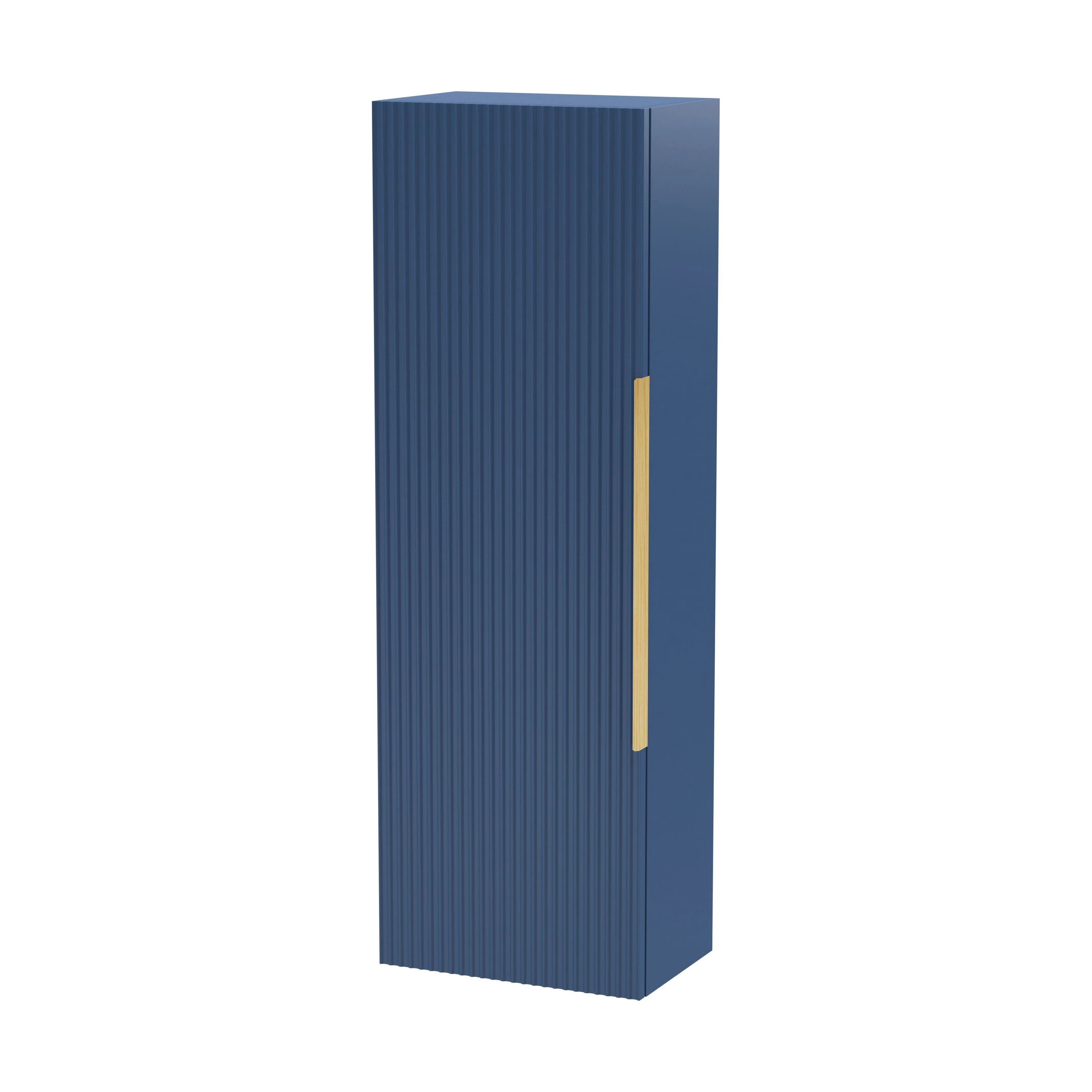 Tixall Fluted Wall Hung Tall Bathroom Storage Unit, 400mm, Multiple Colours and Handle Options - Image 57