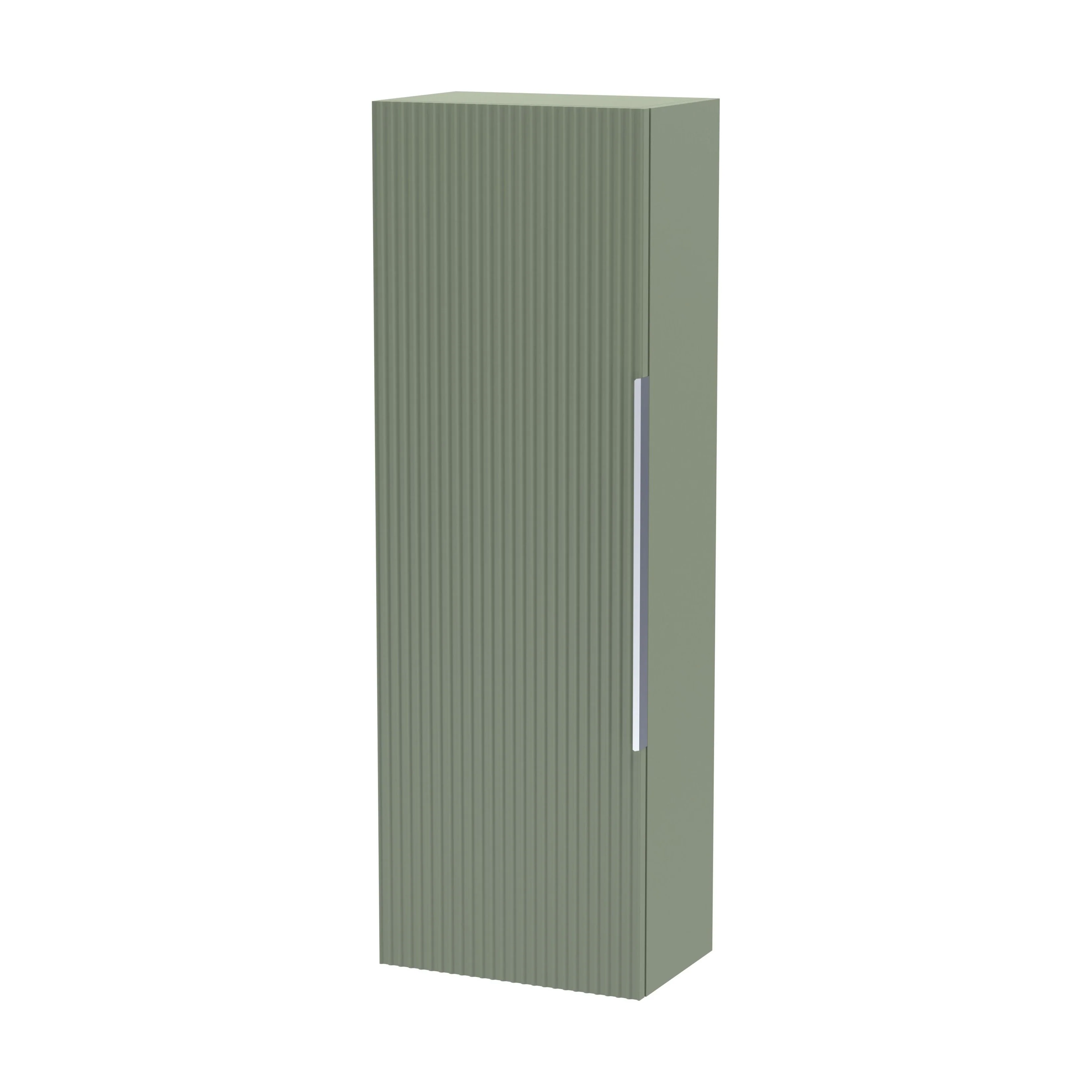 Tixall Fluted Wall Hung Tall Bathroom Storage Unit, 400mm, Multiple Colours and Handle Options - Image 58