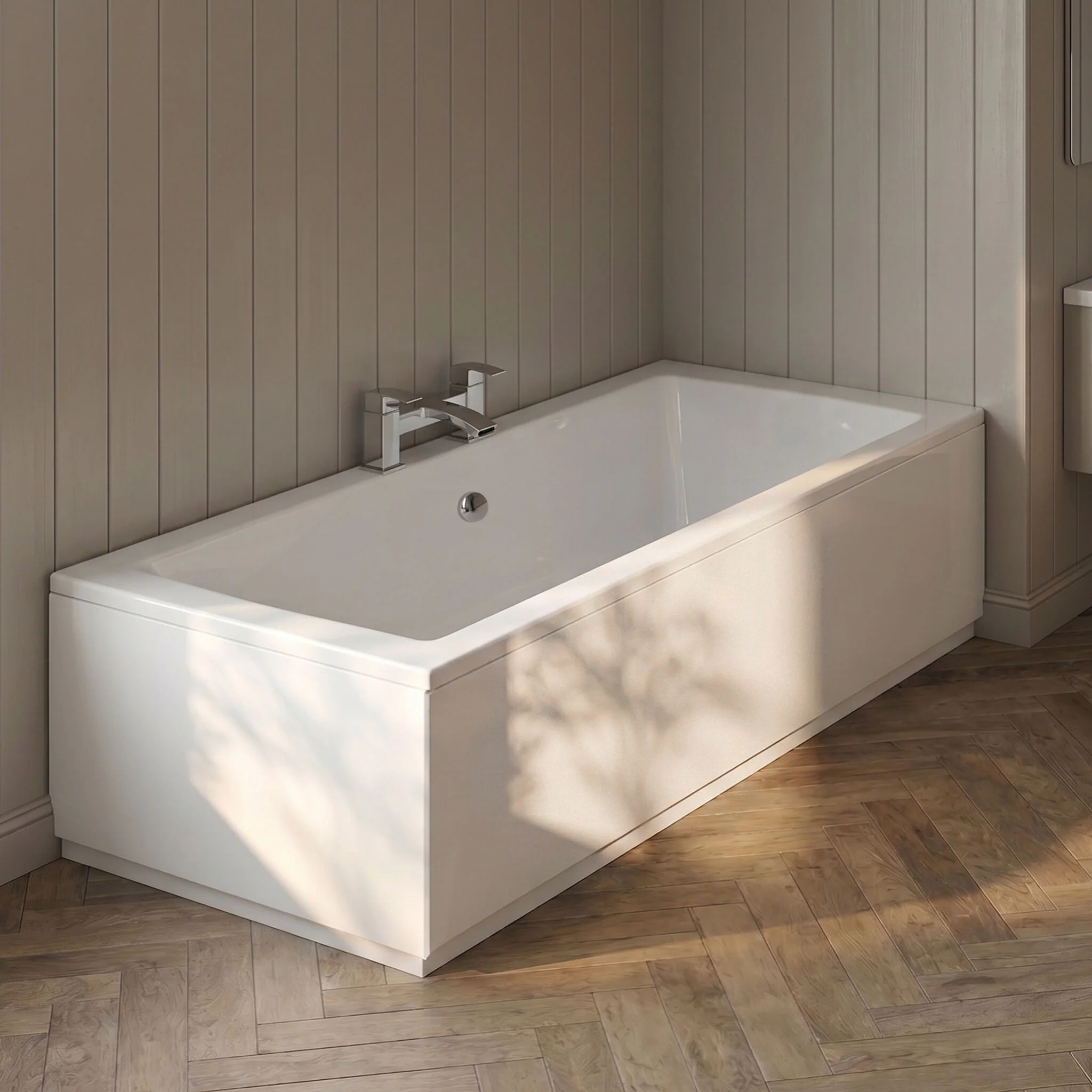 Gloss White MDF Bath End Panel - Choice of Size - Image 3
