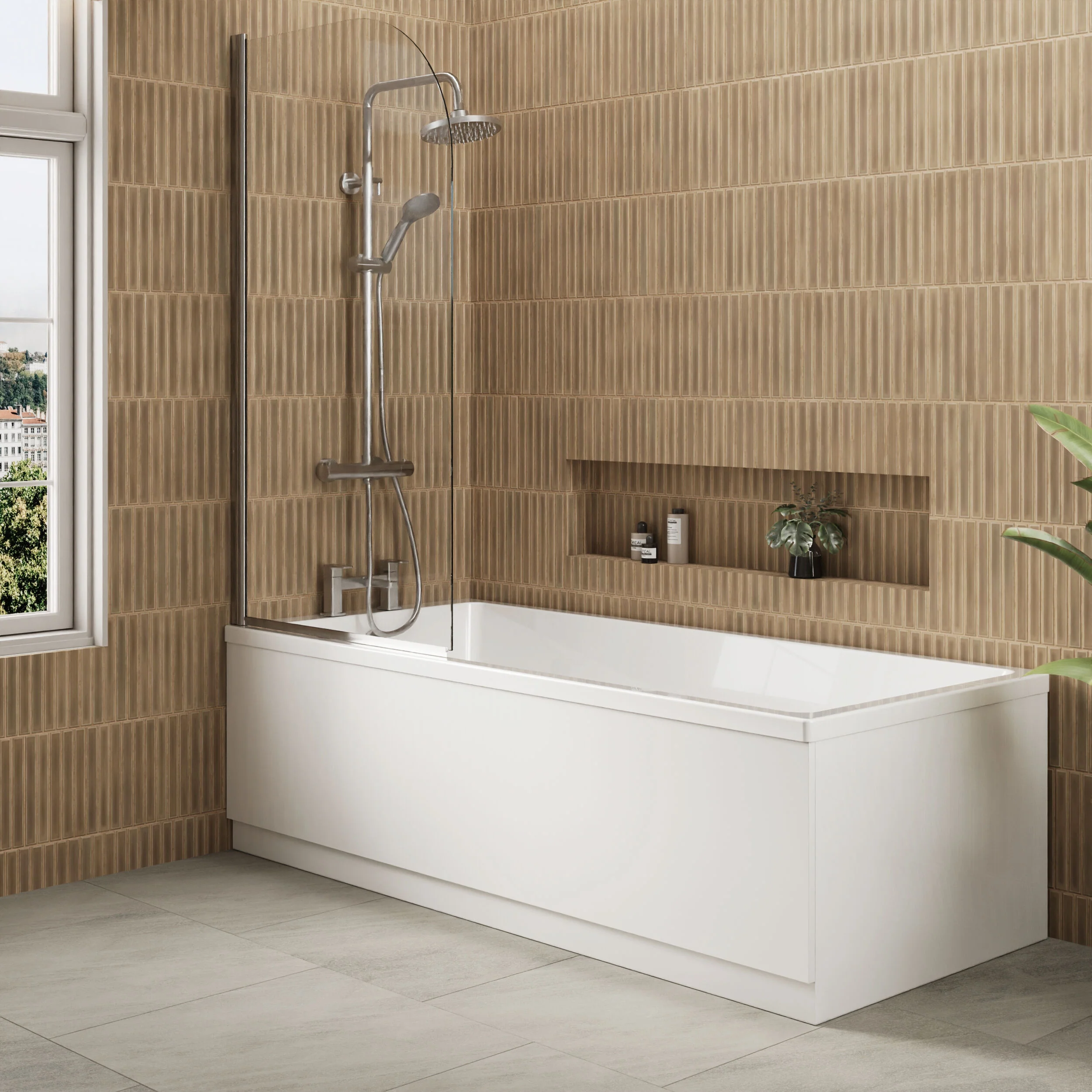 Gloss White MDF Bath Front Panel with Plinth - Choice of Size - Image 11