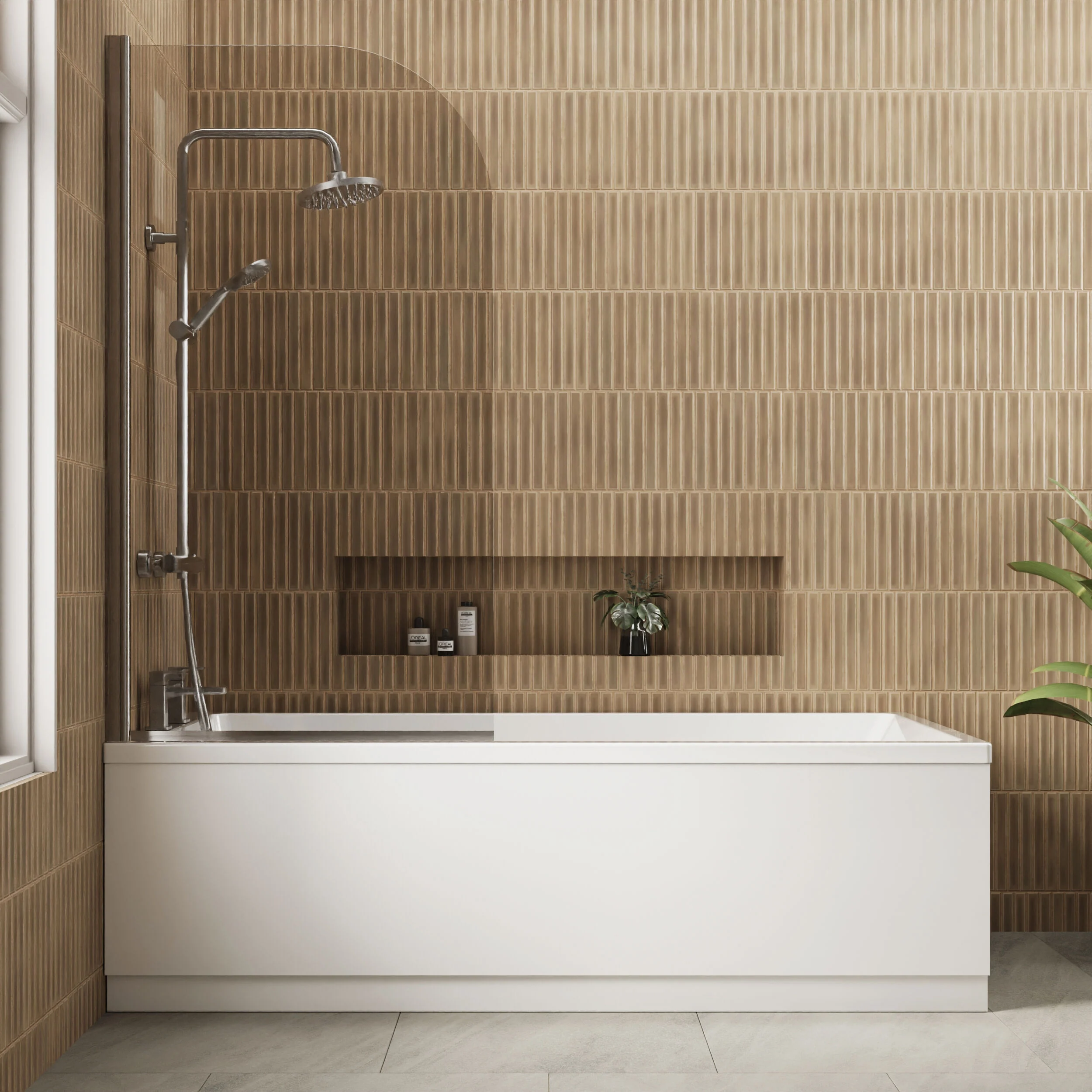 Gloss White MDF Bath Front Panel with Plinth - Choice of Size - Image 8