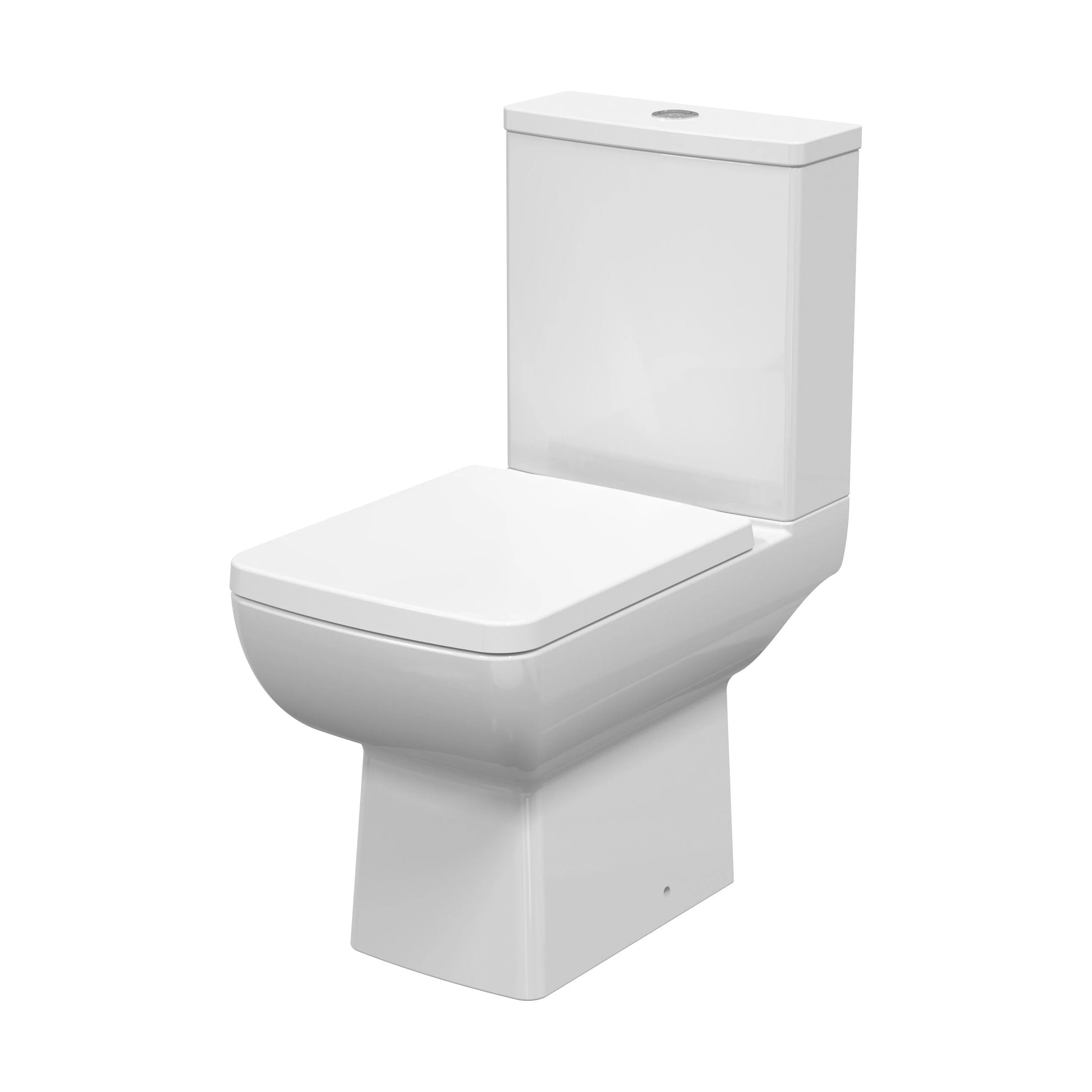 Grindon Contemporary Square Compact Rimless Toilet Pan and Cistern - 800 x 363 x 615mm