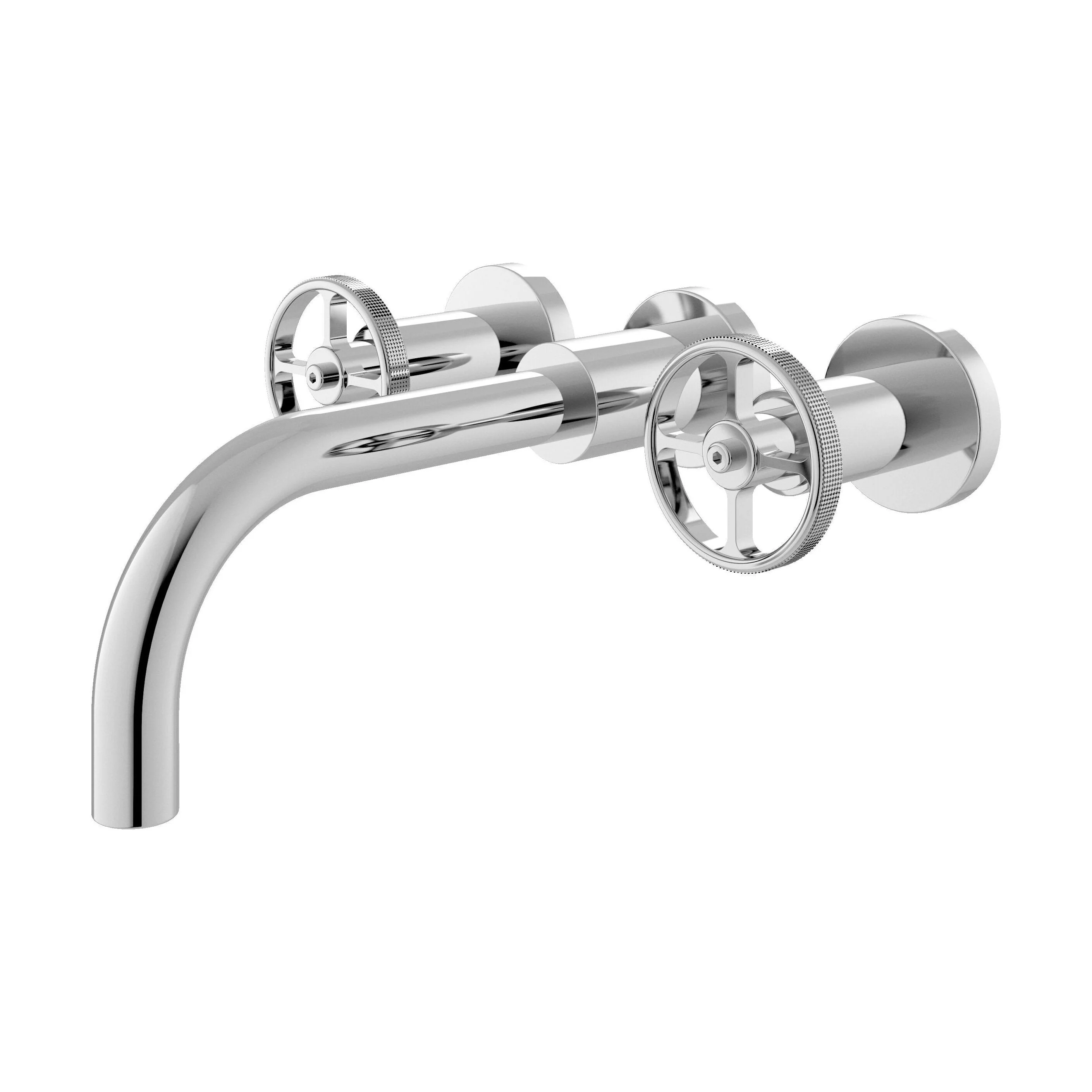 Industrial 3TH Wall Mounted Basin Mixer