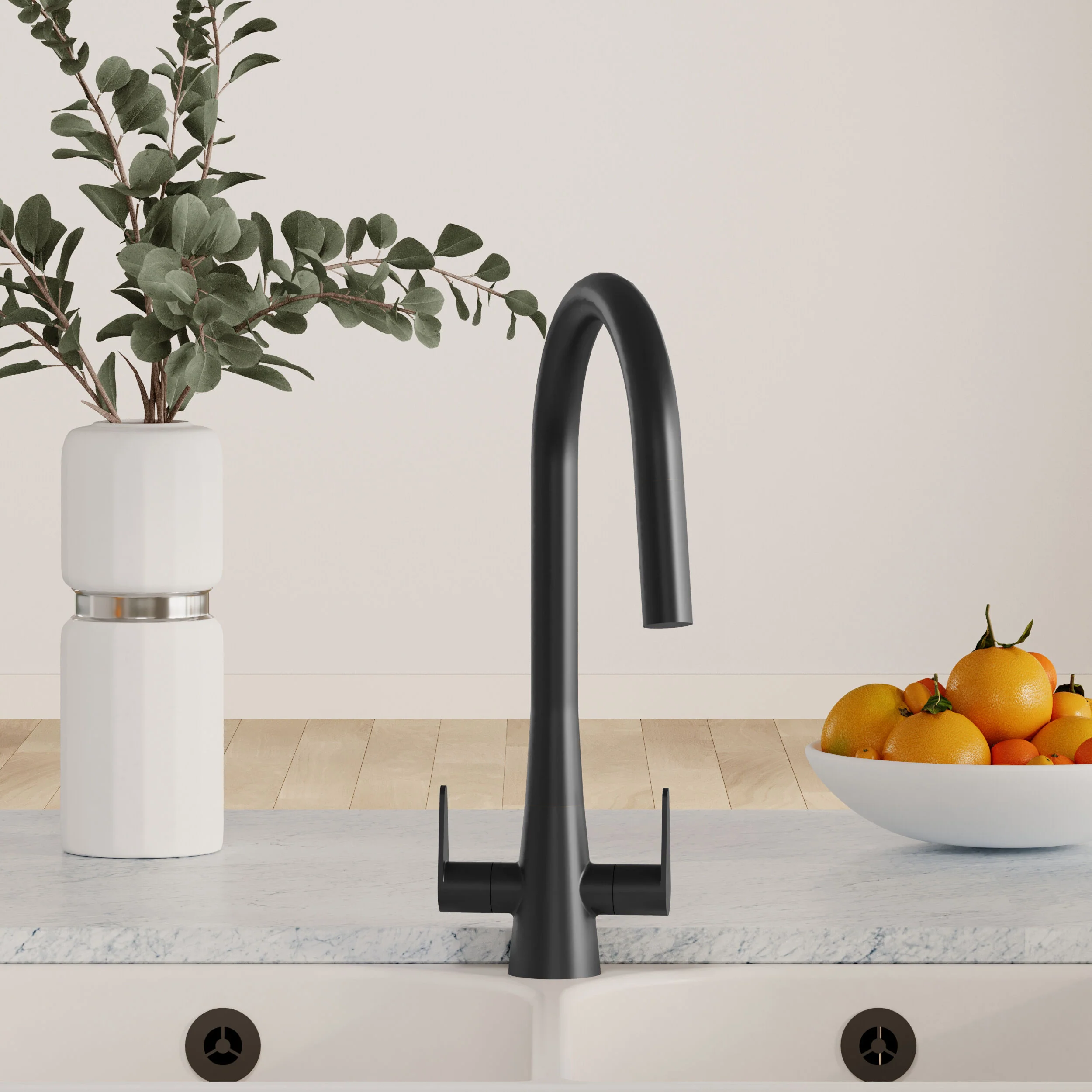 Tatenhill Kitchen Mono Sink Mixer Tap - Single or Dual Lever, Choice of Colour - Image 11