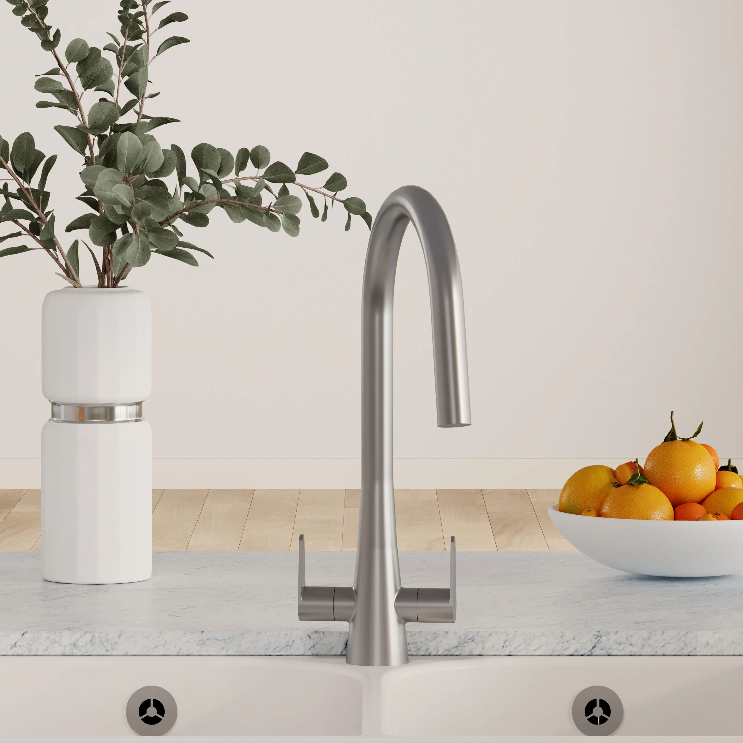 Tatenhill Kitchen Mono Sink Mixer Tap - Single or Dual Lever, Choice of Colour - Image 13