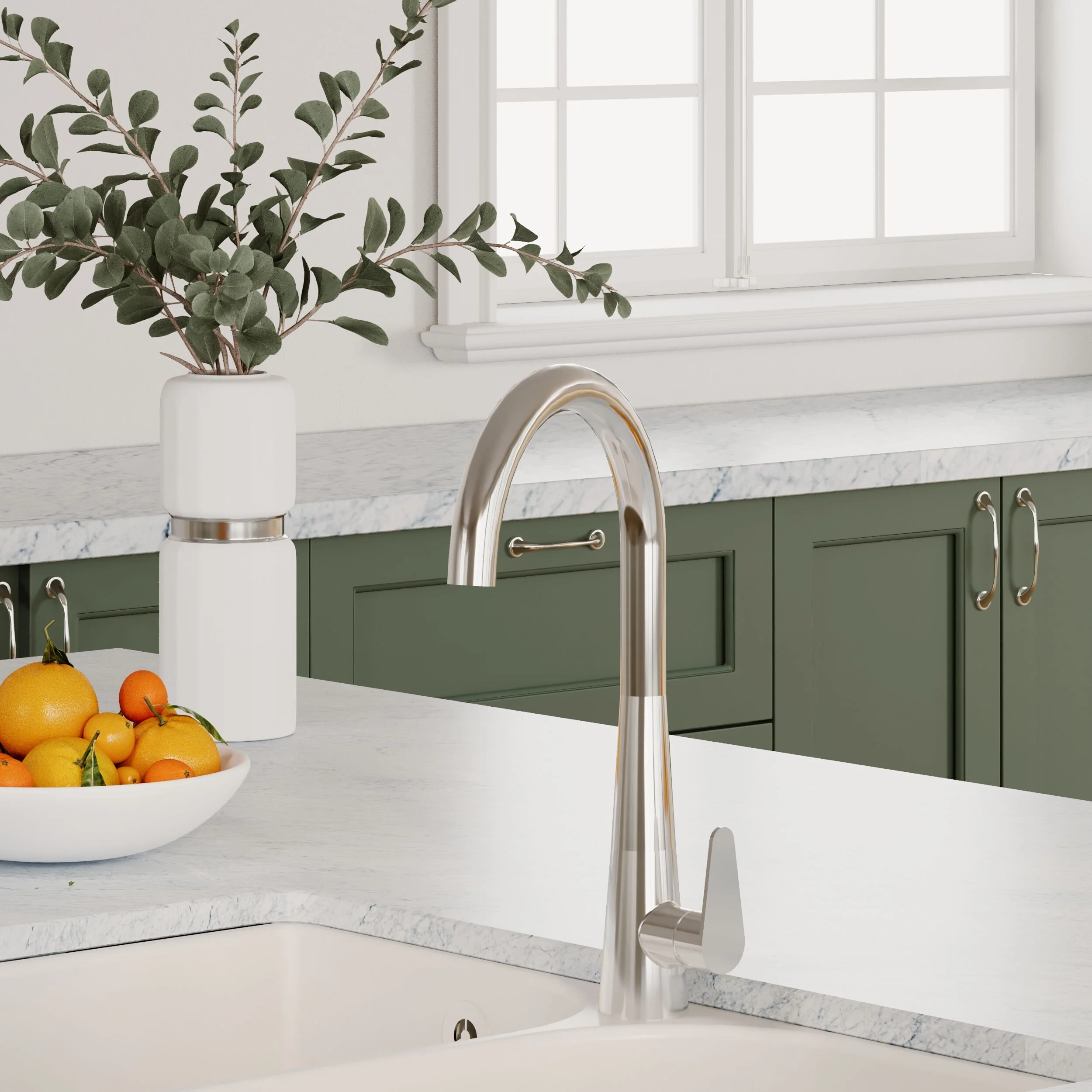 Tatenhill Kitchen Mono Sink Mixer Tap - Single or Dual Lever, Choice of Colour - Image 18