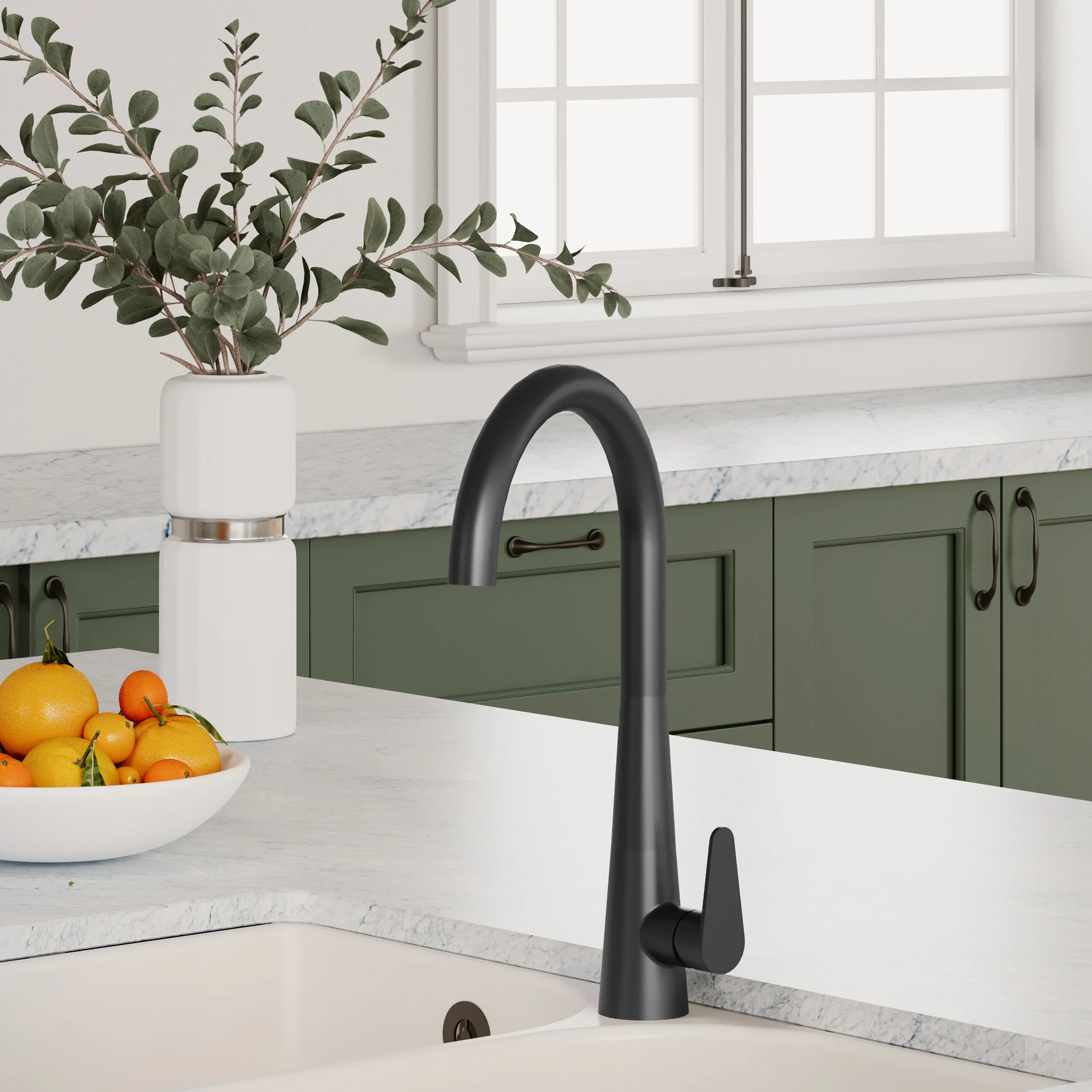 Tatenhill Kitchen Mono Sink Mixer Tap - Single or Dual Lever, Choice of Colour - Image 20