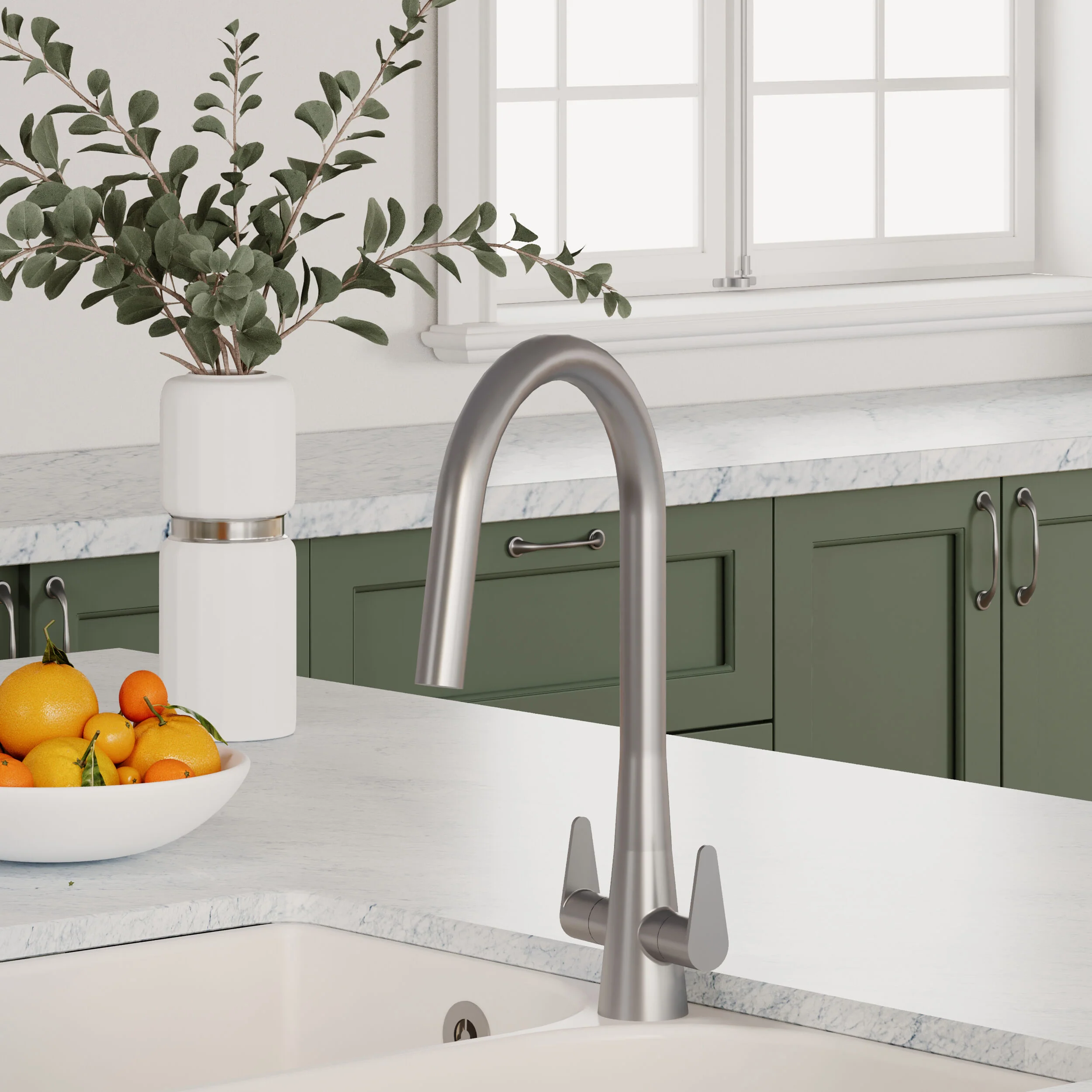 Tatenhill Kitchen Mono Sink Mixer Tap - Single or Dual Lever, Choice of Colour - Image 21