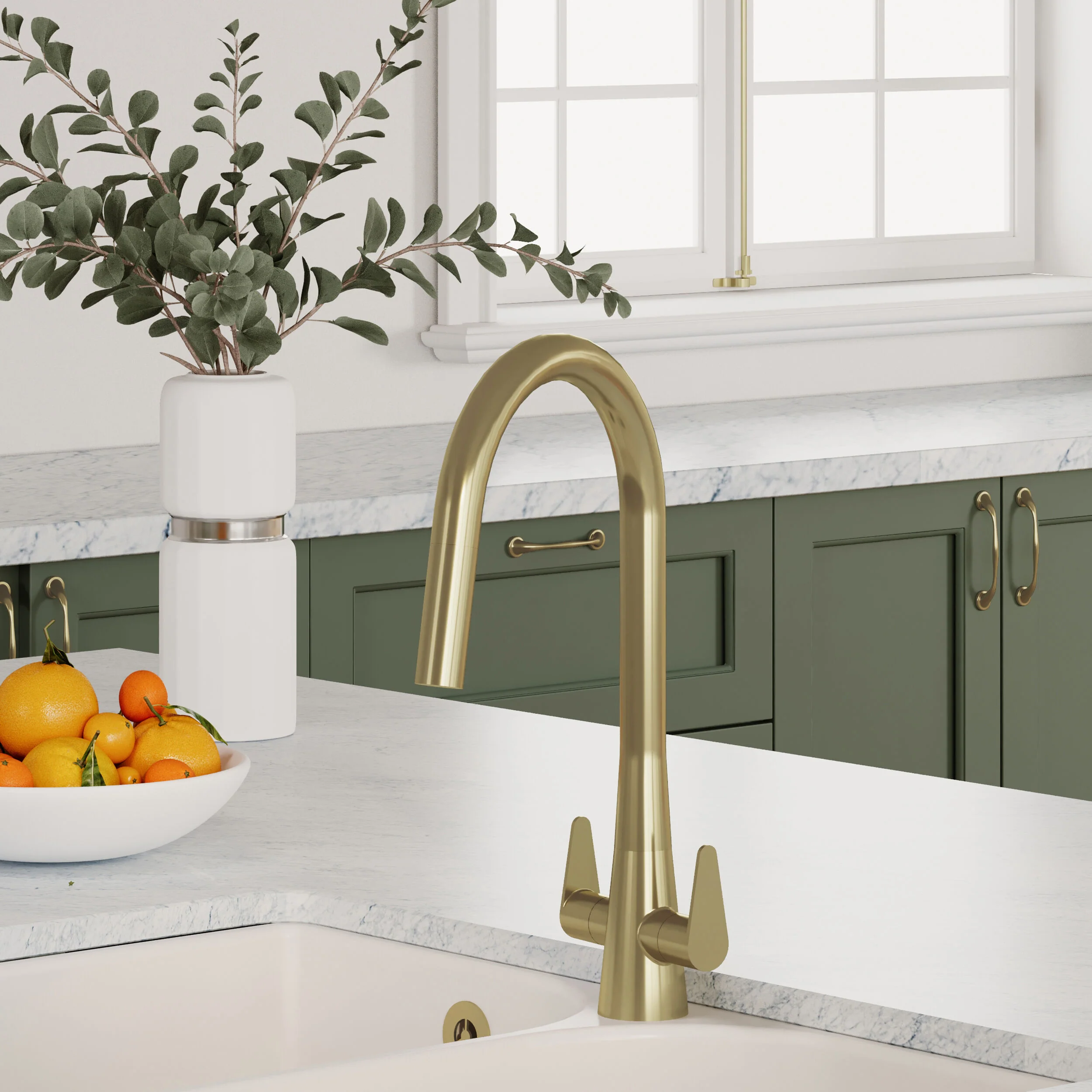 Tatenhill Kitchen Mono Sink Mixer Tap - Single or Dual Lever, Choice of Colour - Image 23