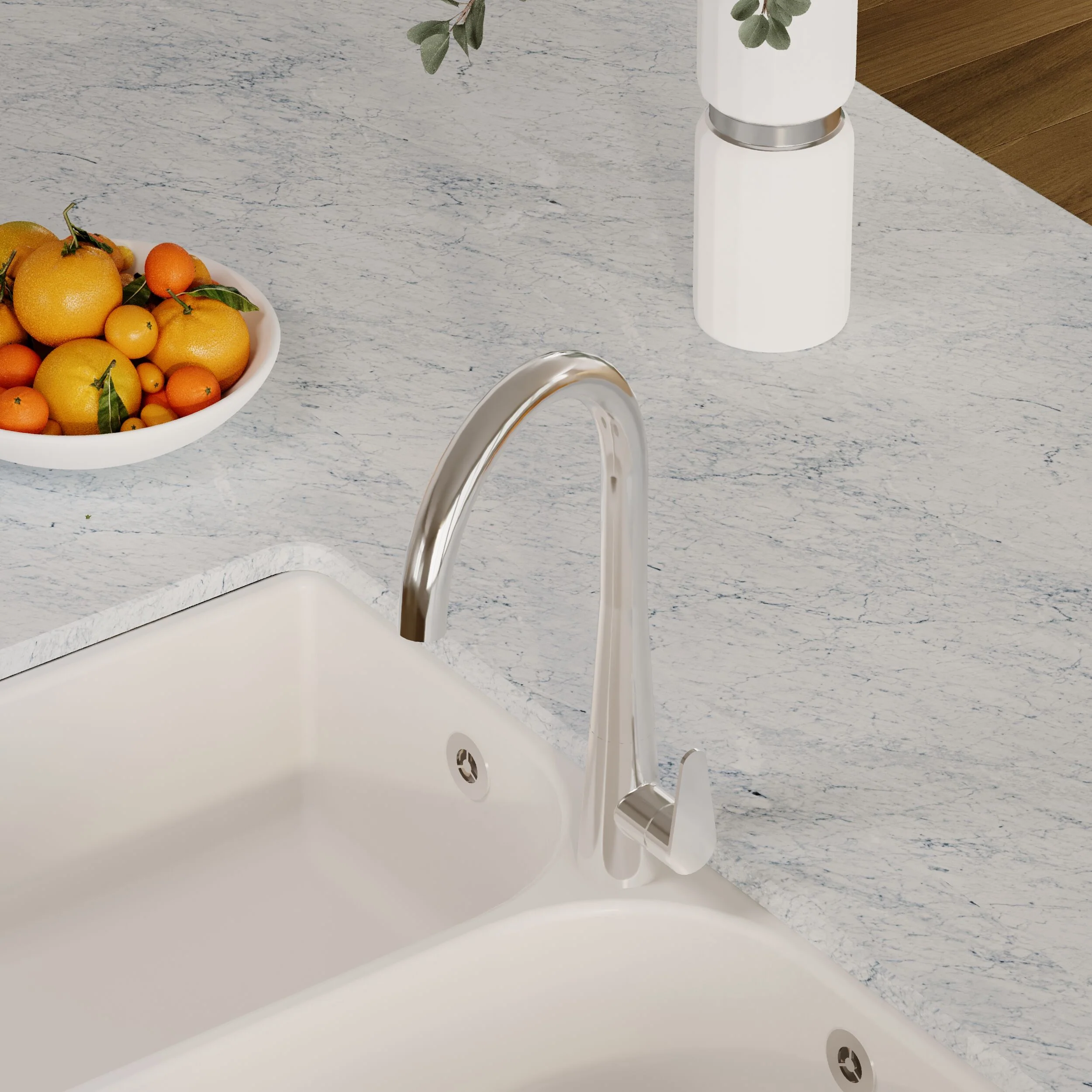 Tatenhill Kitchen Mono Sink Mixer Tap - Single or Dual Lever, Choice of Colour - Image 26