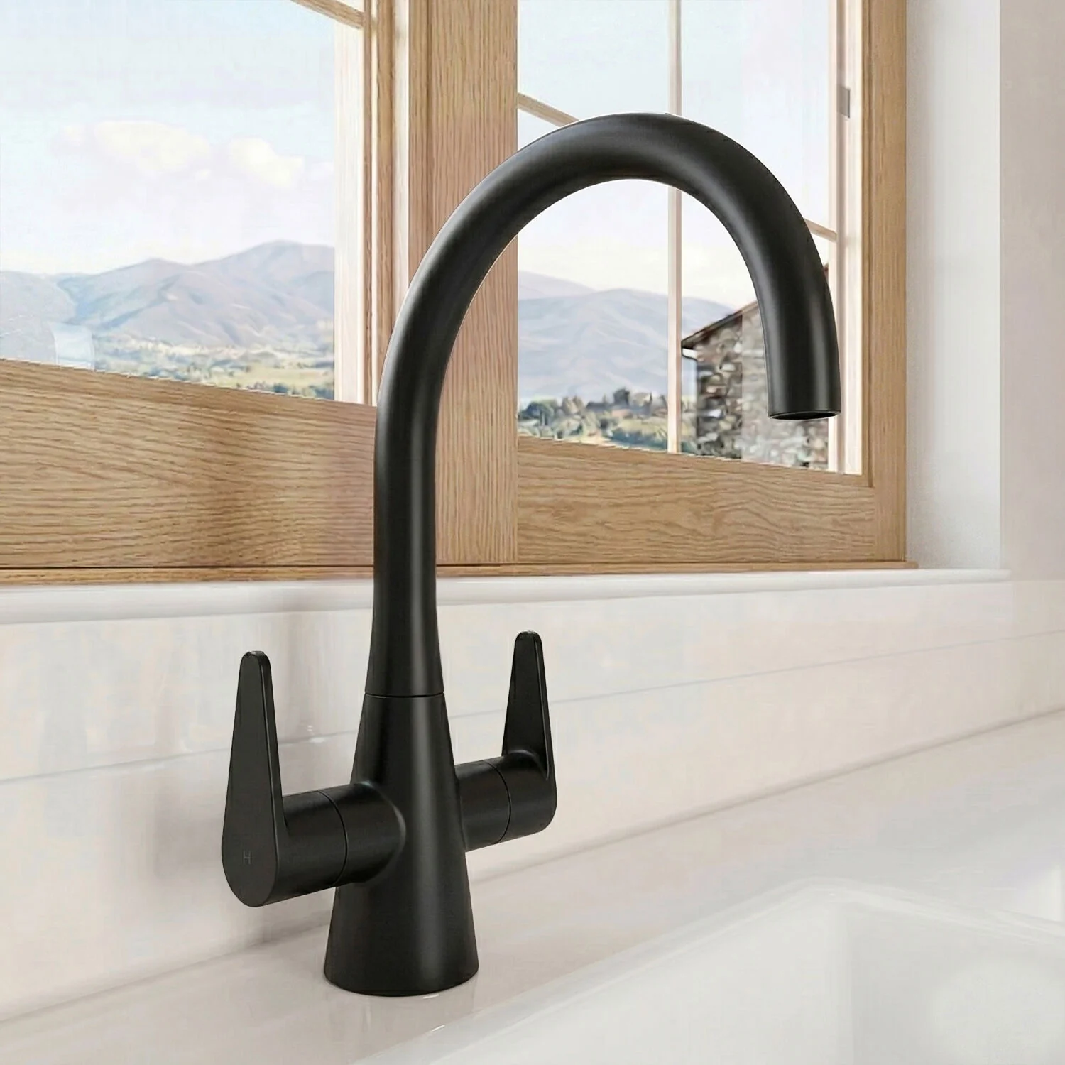 Tatenhill Kitchen Mono Sink Mixer Tap - Single or Dual Lever, Choice of Colour - Image 3