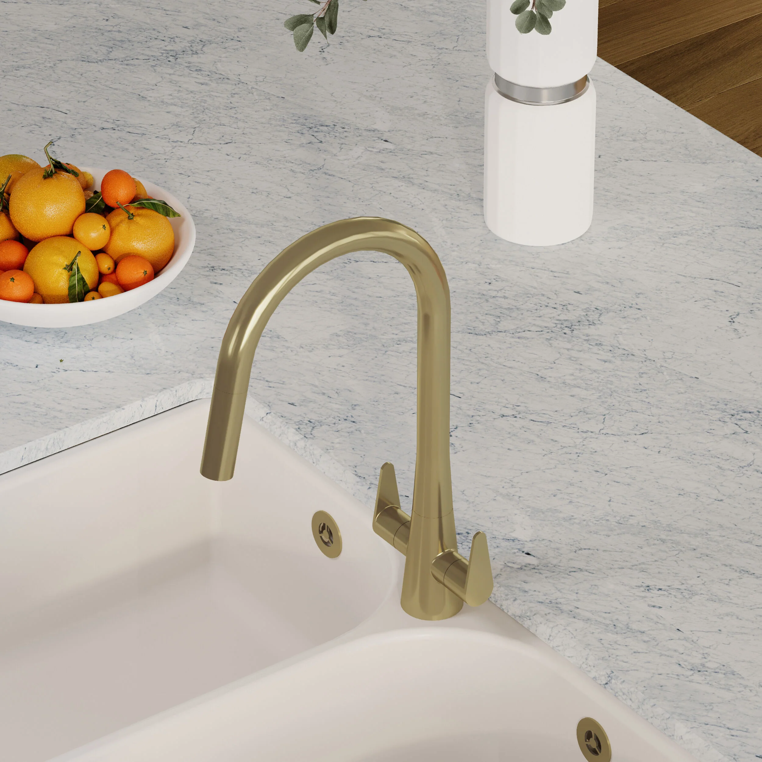 Tatenhill Kitchen Mono Sink Mixer Tap - Single or Dual Lever, Choice of Colour - Image 31
