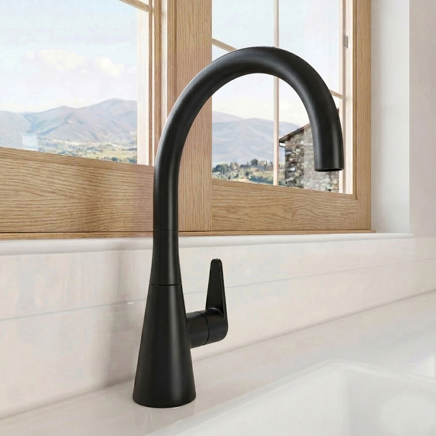 Tatenhill Kitchen Mono Sink Mixer Tap - Single or Dual Lever, Choice of Colour - Image 4